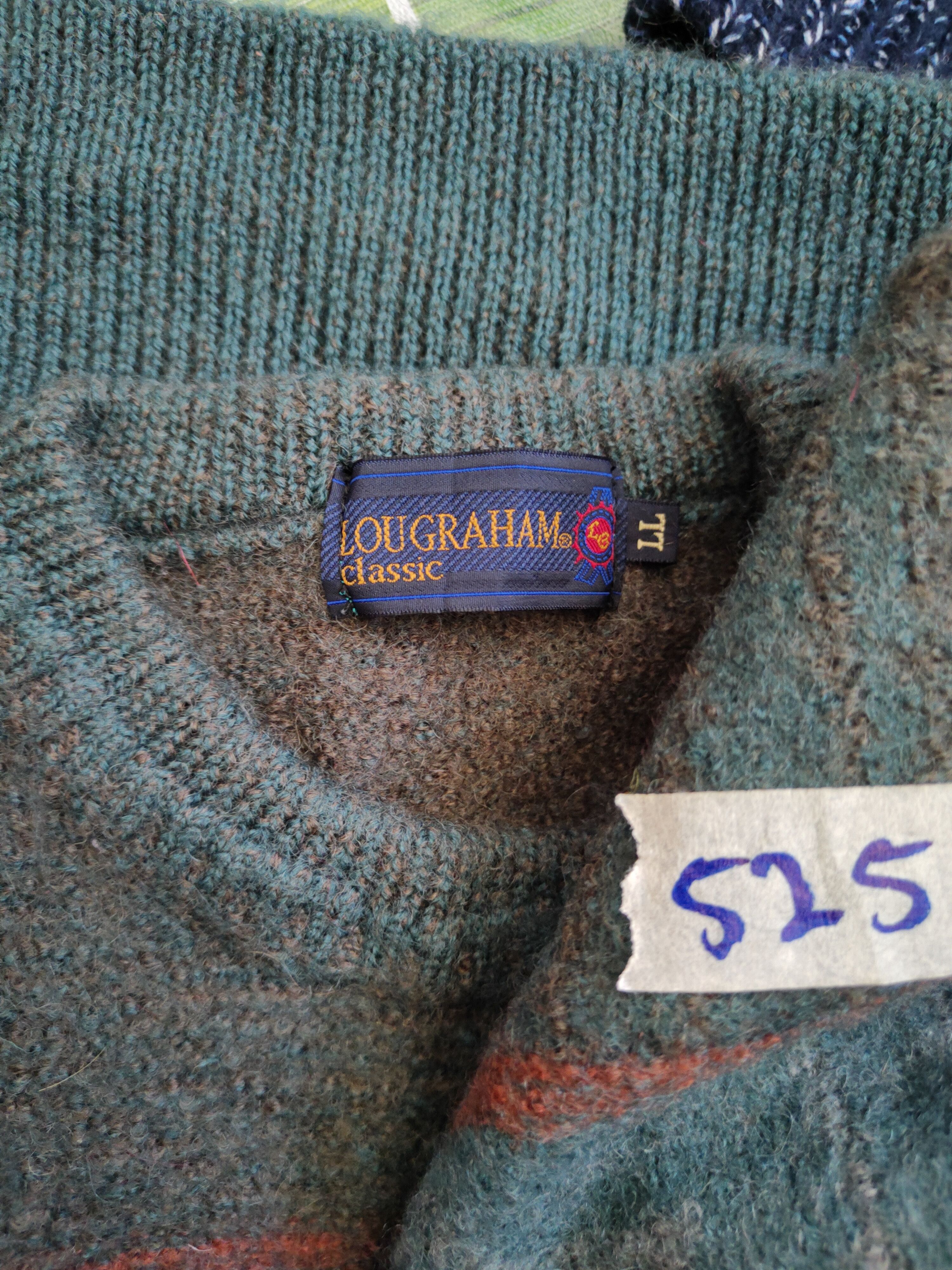 Homespun Knitwear × Japanese Brand × Vintage Lougraham vintage Classic Green Knitwear #5251 Size XS / US 0-2 / IT 36-38 - 9 Thumbnail