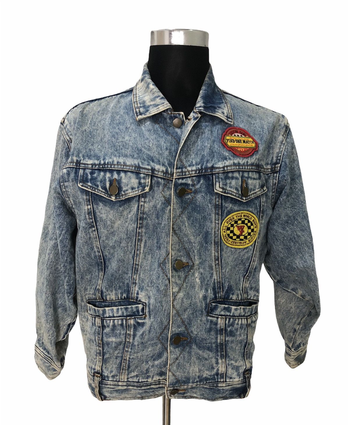 1 Of 1 × Distressed Denim × Made In Usa Patched Vintage