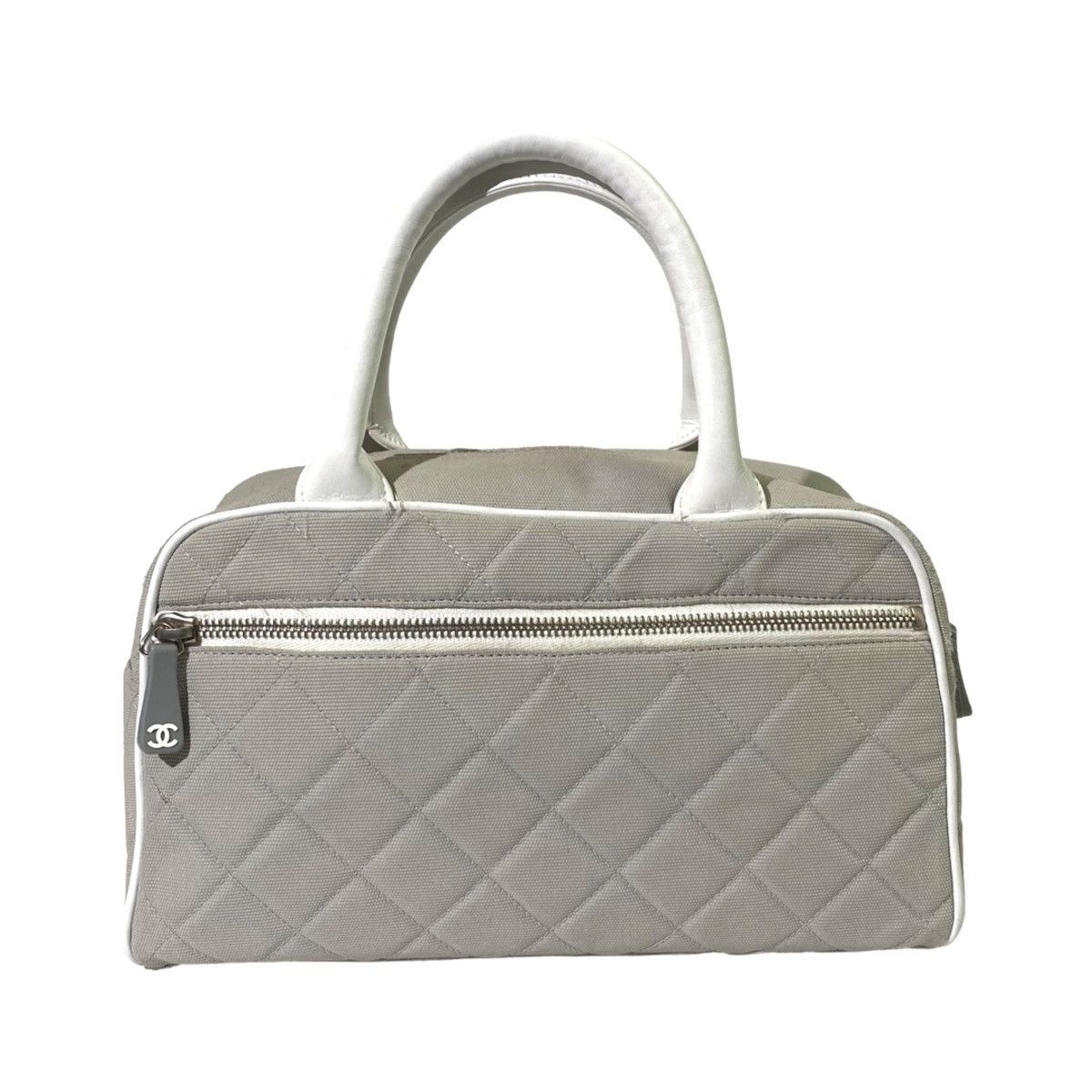 Chanel × Vintage Chanel Sports Gray Quilted Mini Handbag Size ONE SIZE - 2 Thumbnail
