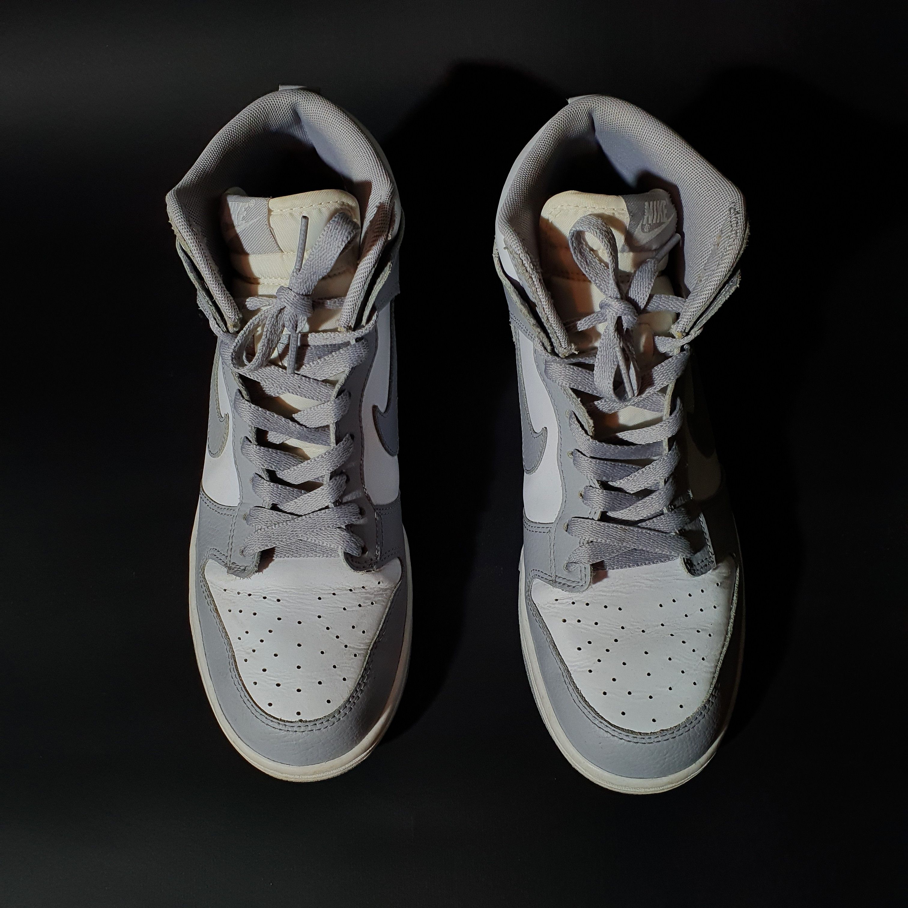 Nike Nike Dunk High White Wolf Grey Sneakers Similar to Dior Size US 9.5 / IT 39.5 - 6 Thumbnail