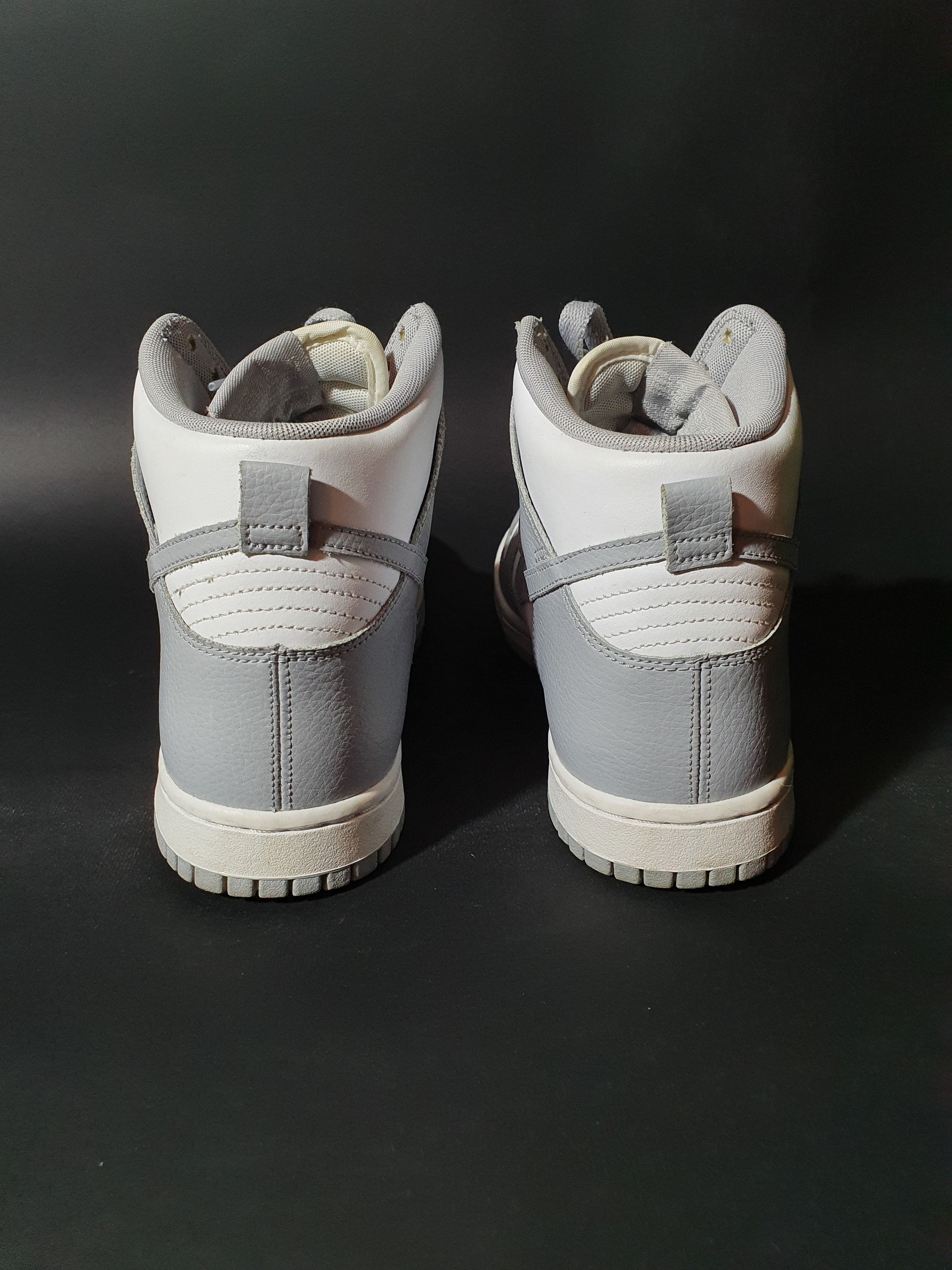 Nike Nike Dunk High White Wolf Grey Sneakers Similar to Dior Size US 9.5 / IT 39.5 - 10 Thumbnail