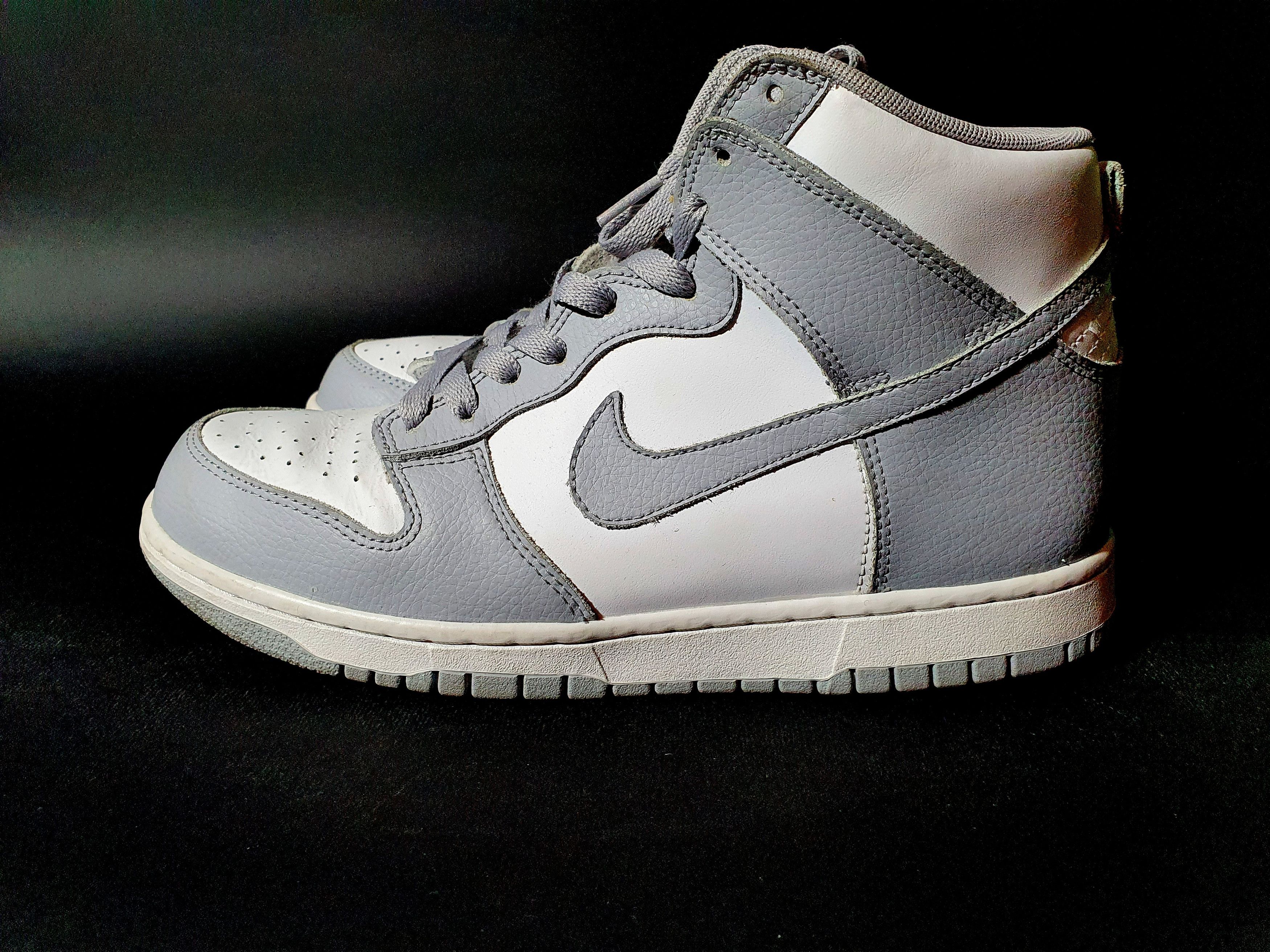 Nike Nike Dunk High White Wolf Grey Sneakers Similar to Dior Size US 9.5 / IT 39.5 - 9 Thumbnail