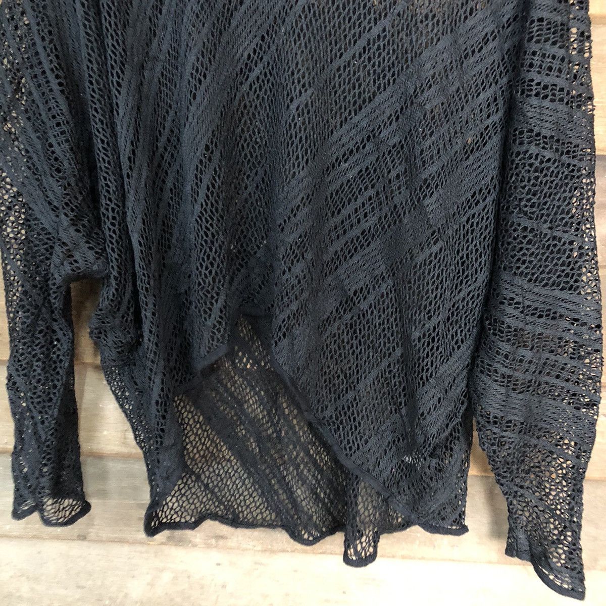 Homespun Knitwear Japan Mesh Net Crochet Black Knitwear #7205 Size M / US 6-8 / IT 42-44 - 8 Thumbnail