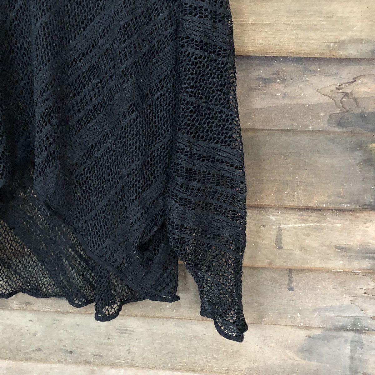 Homespun Knitwear Japan Mesh Net Crochet Black Knitwear #7205 Size M / US 6-8 / IT 42-44 - 5 Thumbnail