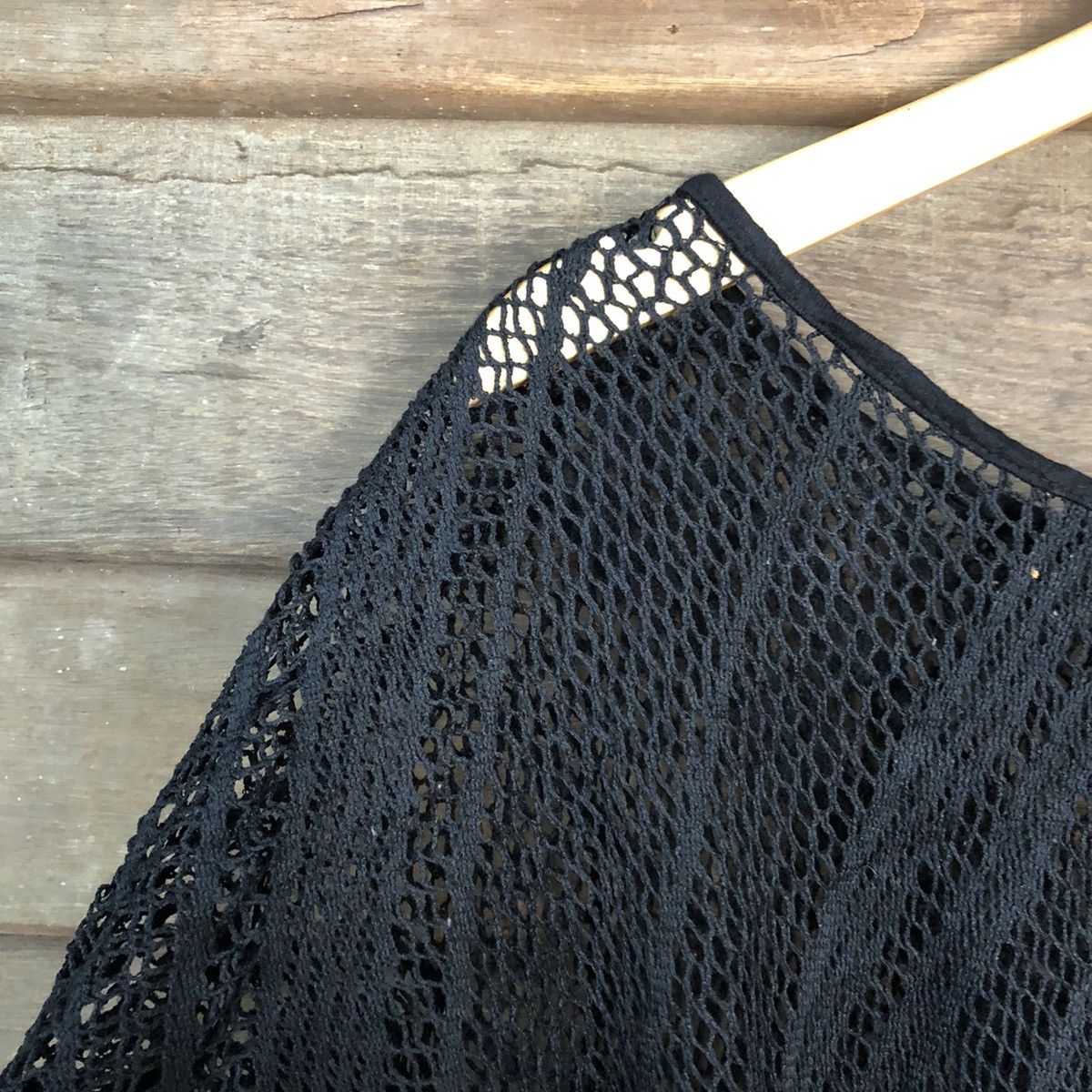 Homespun Knitwear Japan Mesh Net Crochet Black Knitwear #7205 Size M / US 6-8 / IT 42-44 - 7 Thumbnail