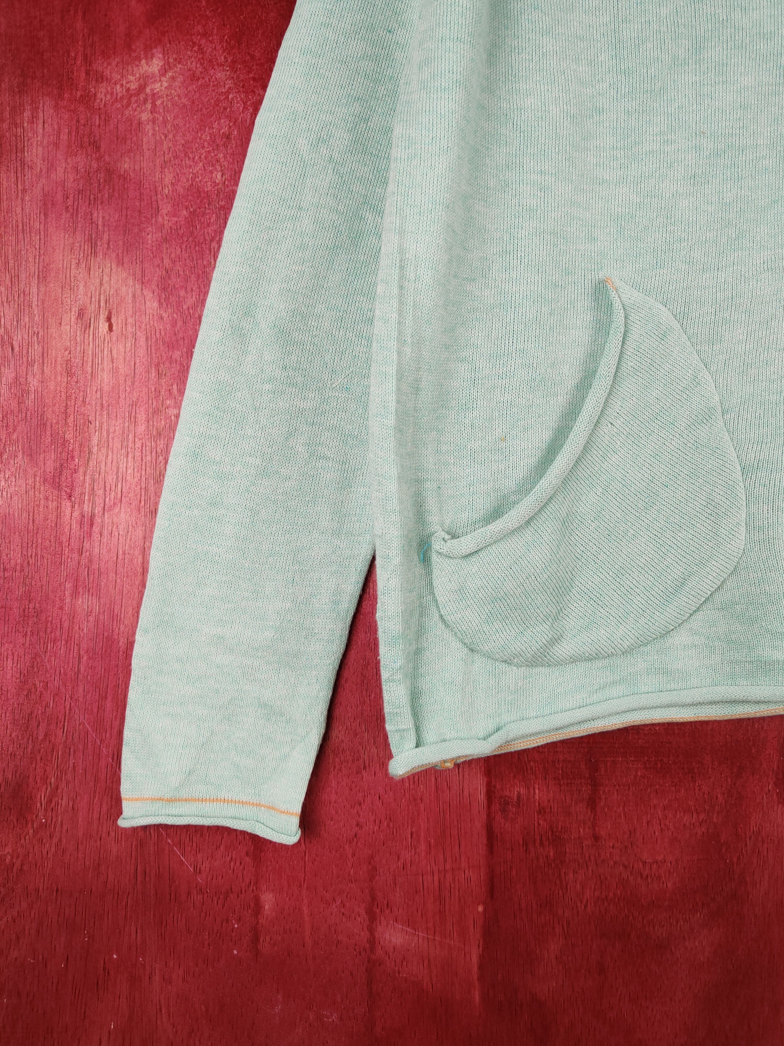 Japanese Brand × Vintage Titicaca Mint Green Cardigan knitwear japan vintage #S954 Size L / US 10 / IT 46 - 4 Thumbnail