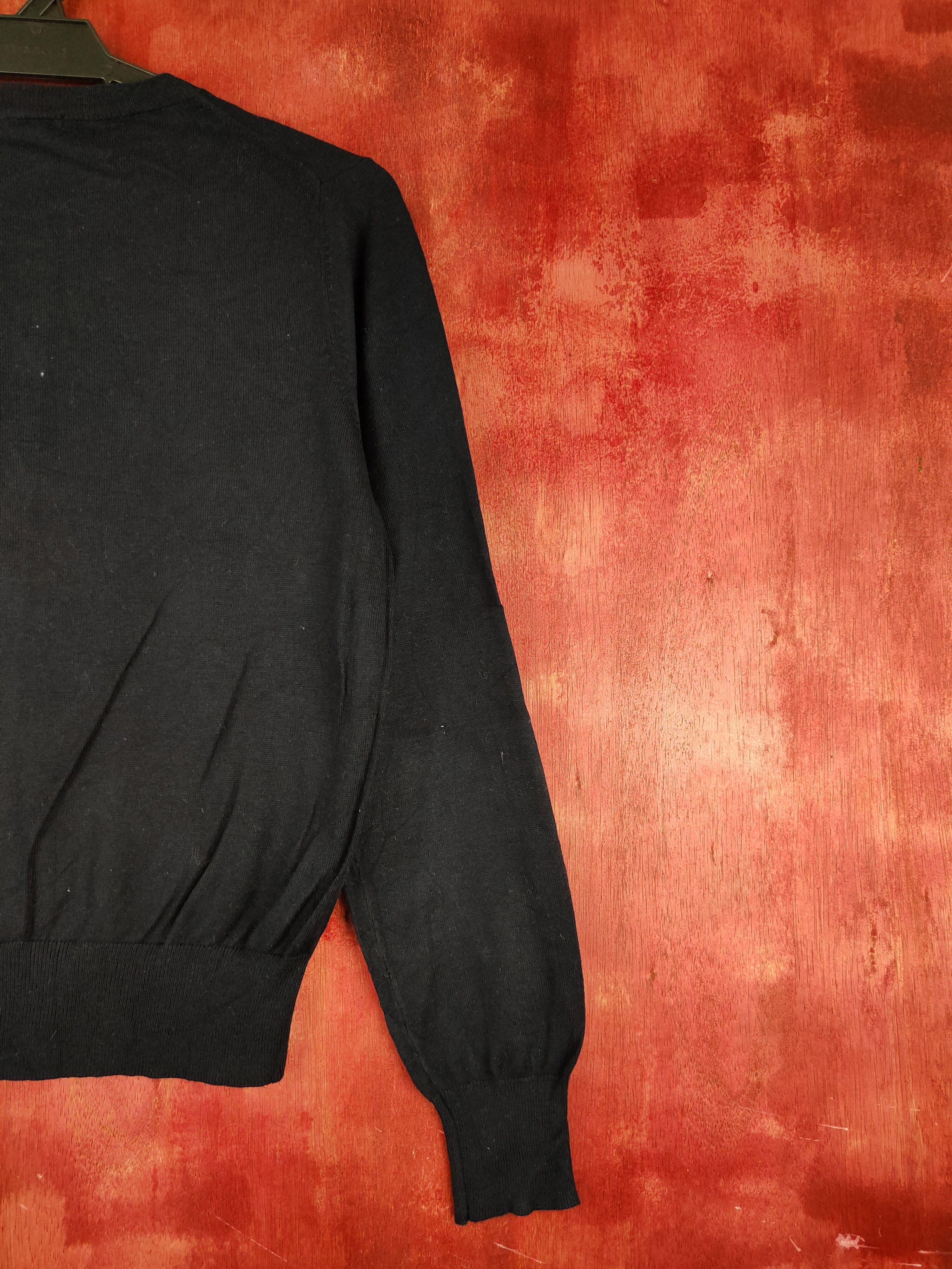 GU × Japanese Brand GU Dark Blue Cardigan knitwear vintage #S955 Size M / US 6-8 / IT 42-44 - 9 Thumbnail