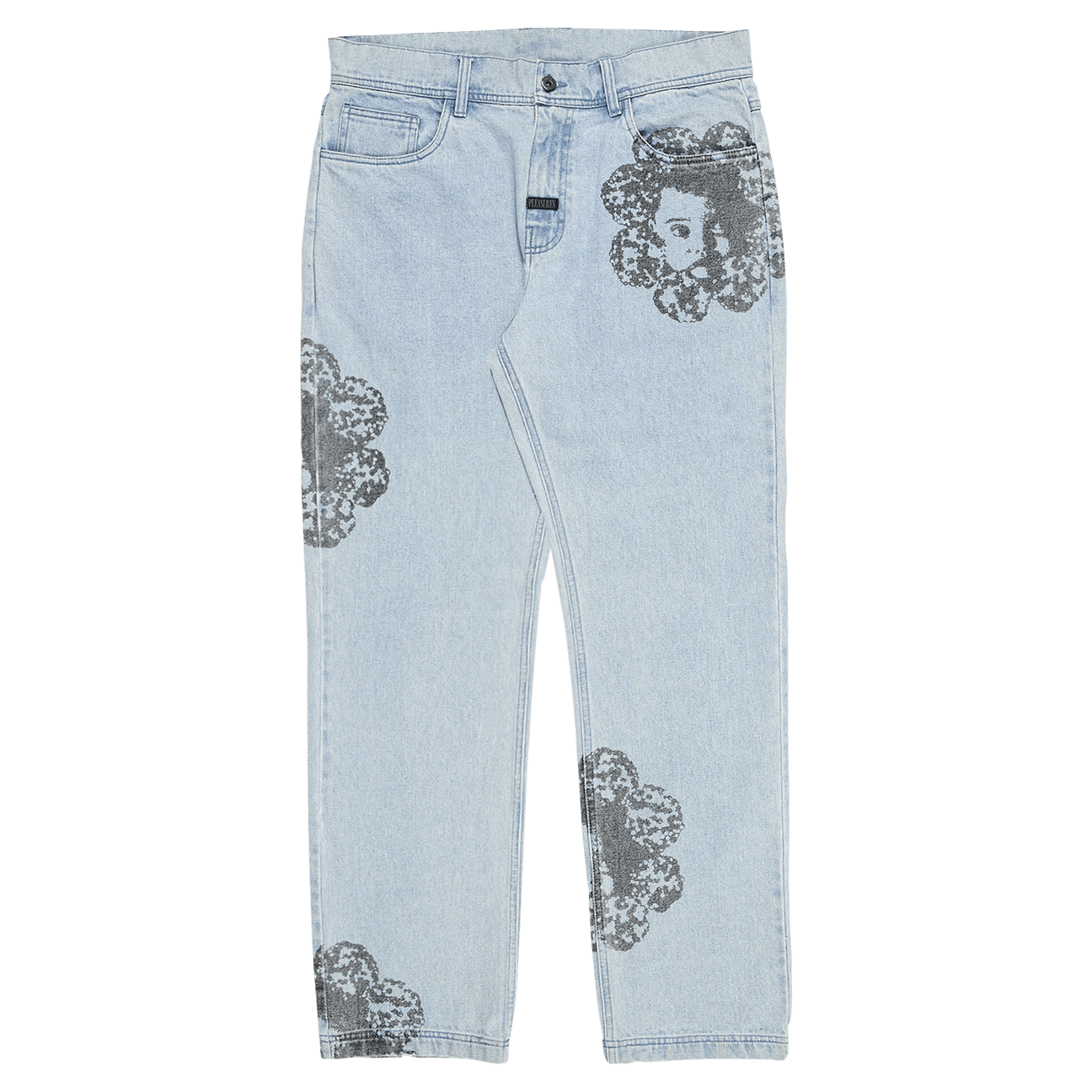 Image of Pleasures Special Printed Denim Pant in Washed, Men's (Size 30)