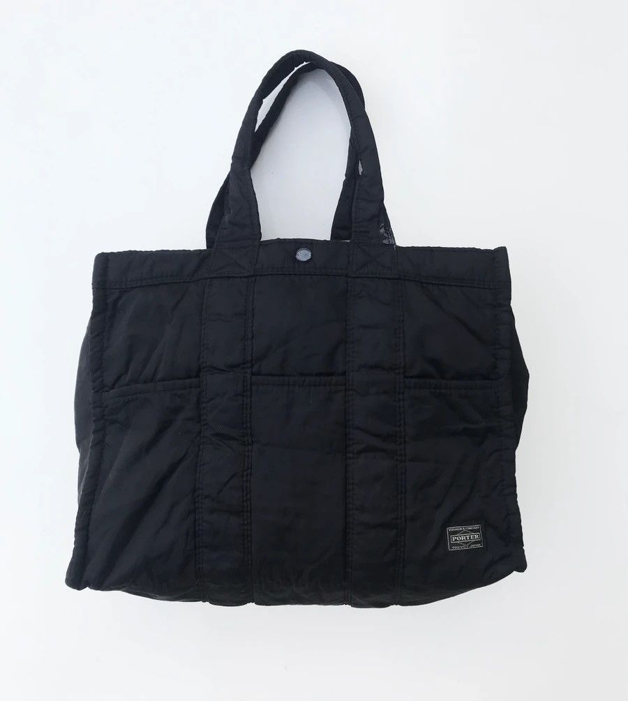 image of Head Porter x Vintage Porter Tanker Black Hand Bag Medium, Women's