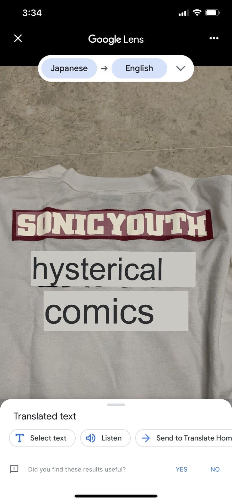 Hysteric Glamour 90s Sonic Youth X Hysteric Glamour Japan LS crewneck tee Size US L / EU 52-54 / 3 - 15 Thumbnail