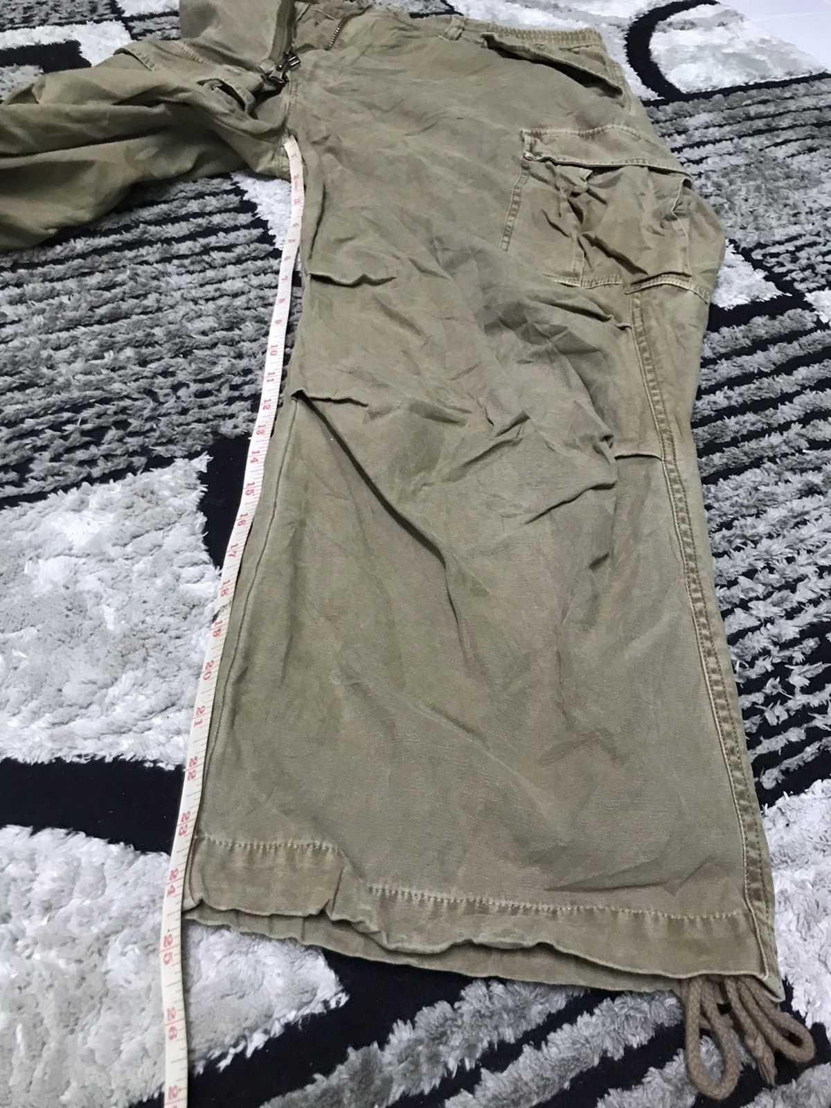 Japanese Brand 🔥Rare🔥cargo pants double zipped style Size US 36 / EU 52 - 10 Thumbnail