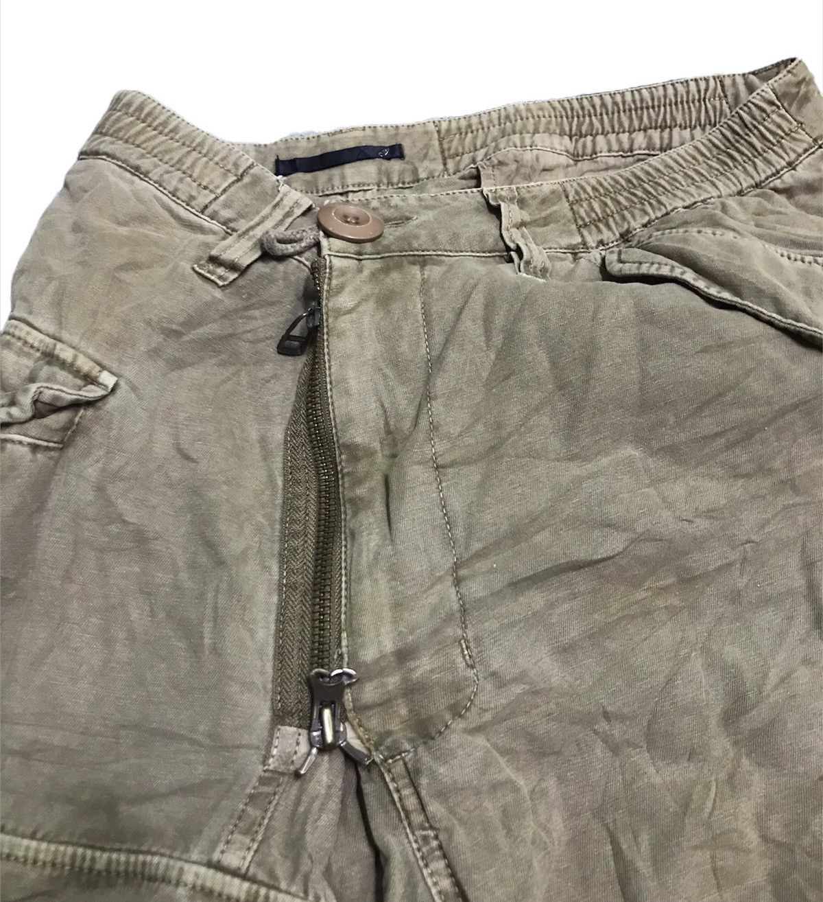 Japanese Brand 🔥Rare🔥cargo pants double zipped style Size US 36 / EU 52 - 3 Thumbnail