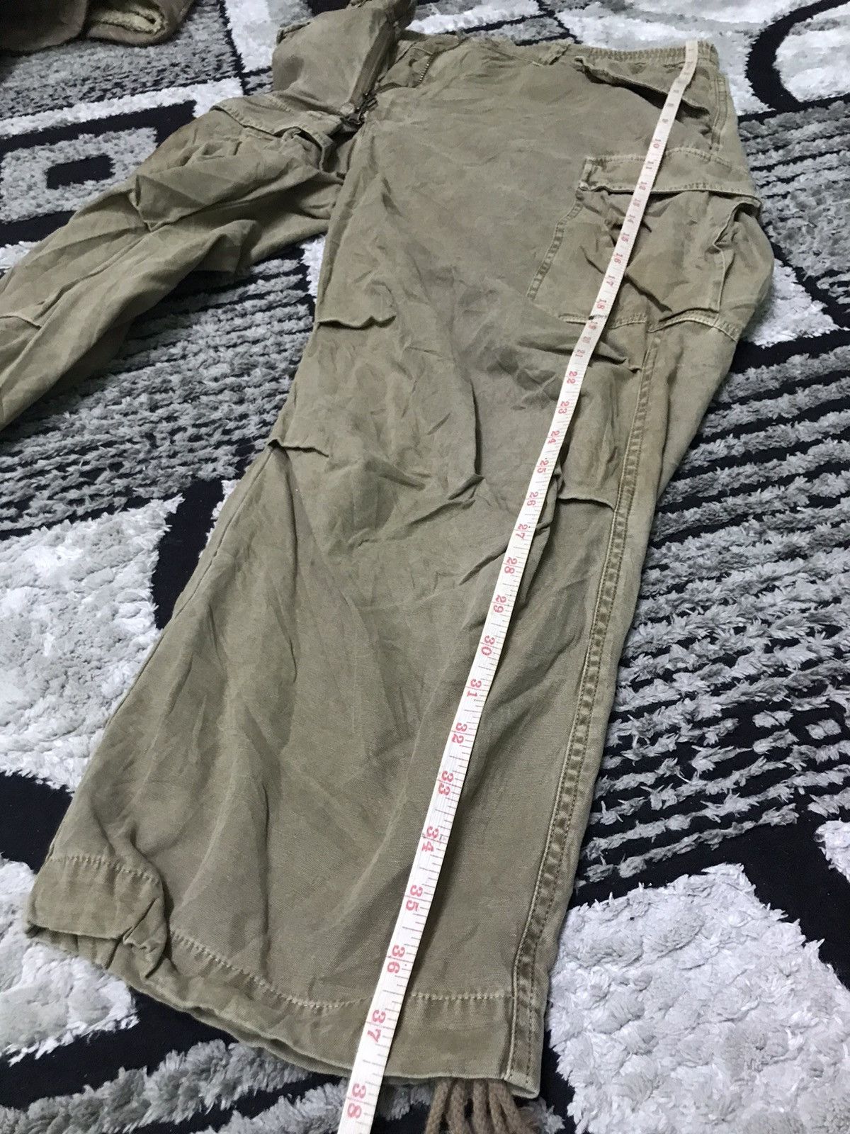 Japanese Brand 🔥Rare🔥cargo pants double zipped style Size US 36 / EU 52 - 8 Thumbnail