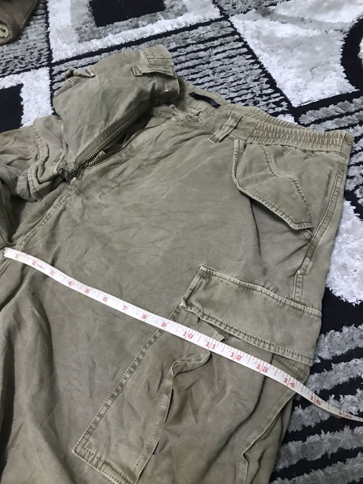 Japanese Brand 🔥Rare🔥cargo pants double zipped style Size US 36 / EU 52 - 12 Thumbnail