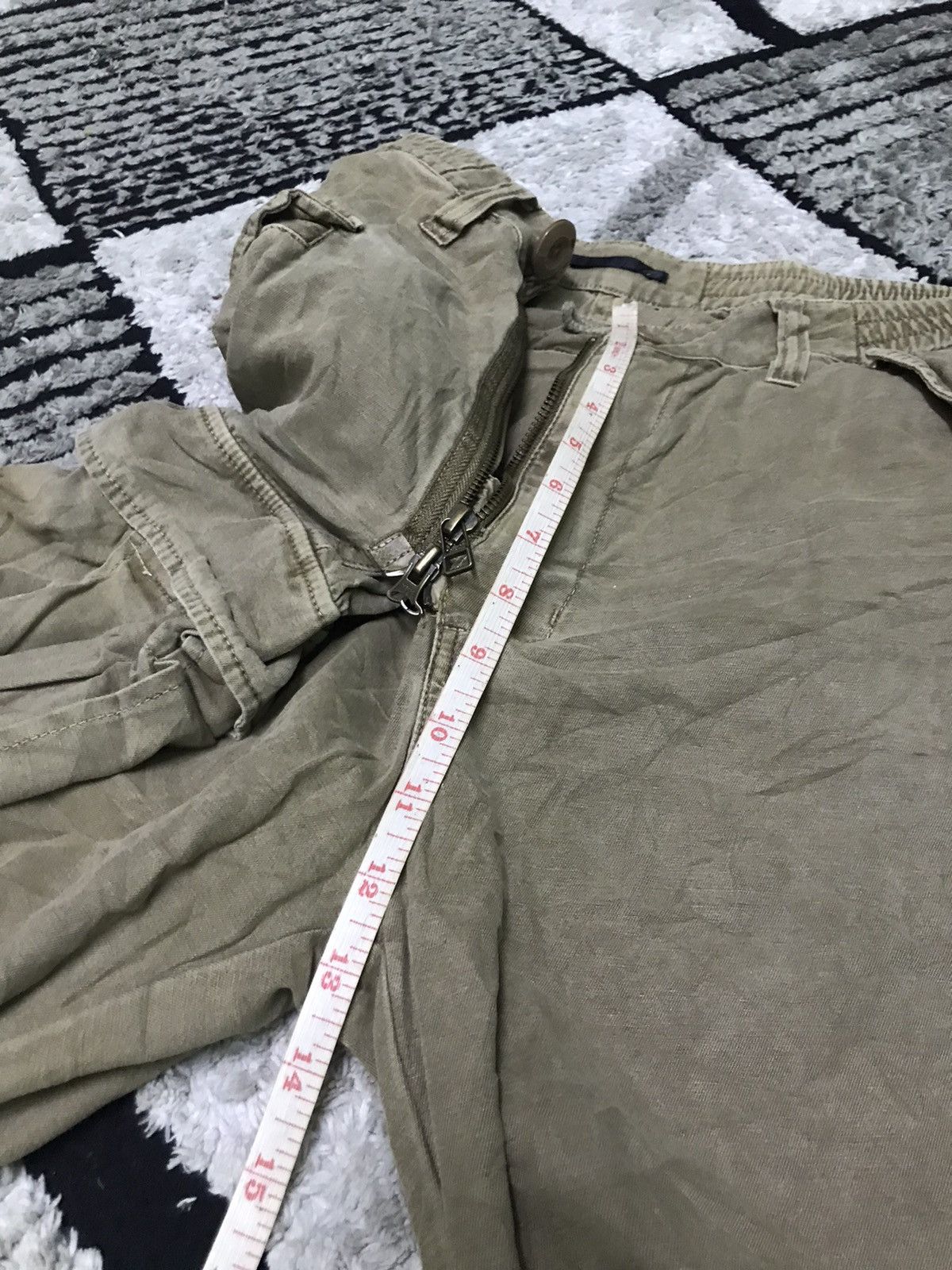 Japanese Brand 🔥Rare🔥cargo pants double zipped style Size US 36 / EU 52 - 13 Thumbnail