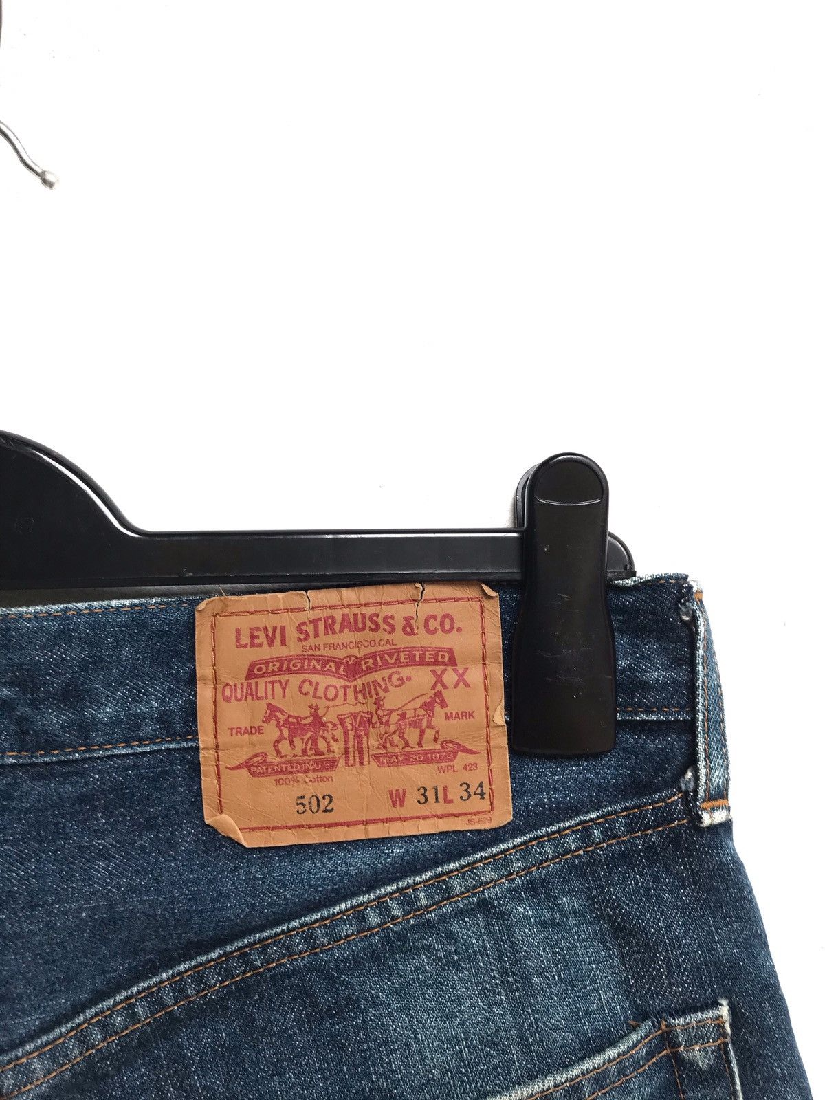 Levi's × Vintage 🔥Levi's 502 Selvedge Short Pants Size US 31 - 7 Thumbnail