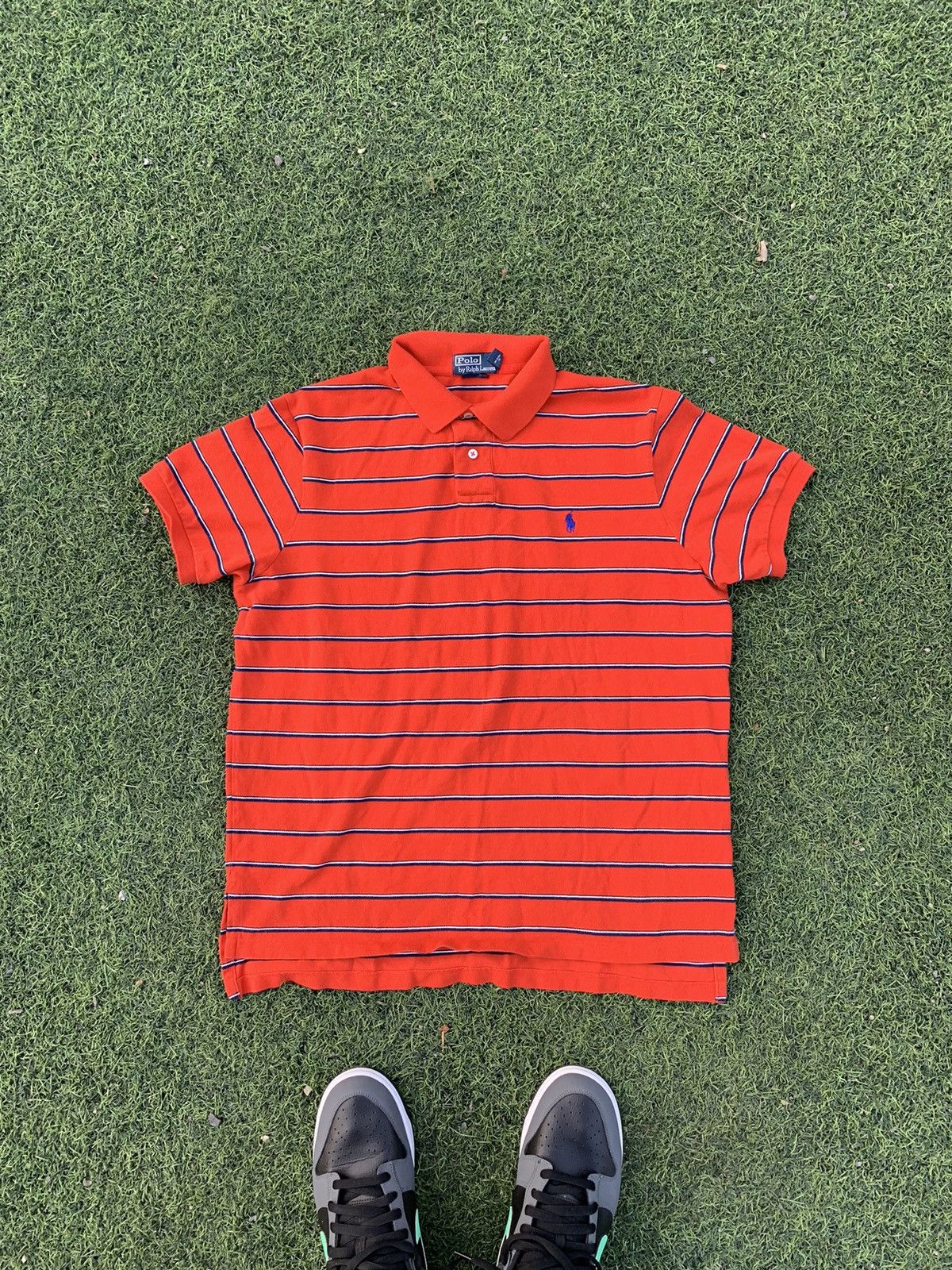 Polo Ralph Lauren × Vintage Vintage Polo Ralph Lauren Striped Polos Chief Keef Size XL Size US XL / EU 56 / 4 - 2 Thumbnail