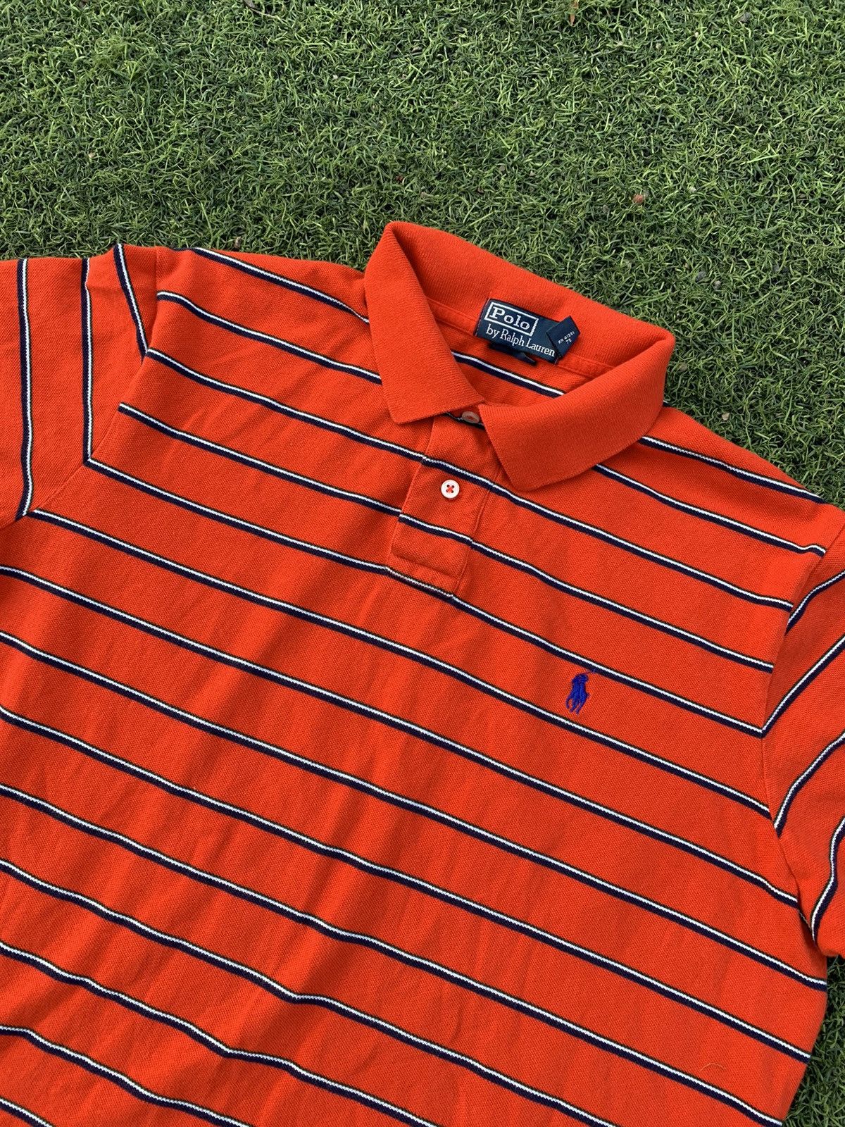 Polo Ralph Lauren × Vintage Vintage Polo Ralph Lauren Striped Polos Chief Keef Size XL Size US XL / EU 56 / 4 - 1 Thumbnail