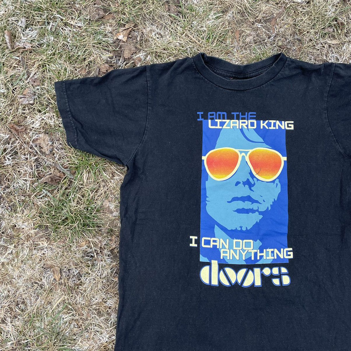 Vintage Vintage Y2K Doors Graphic Tee Band Rock Grunge Black Faded M Size US M / EU 48-50 / 2 - 2 Thumbnail