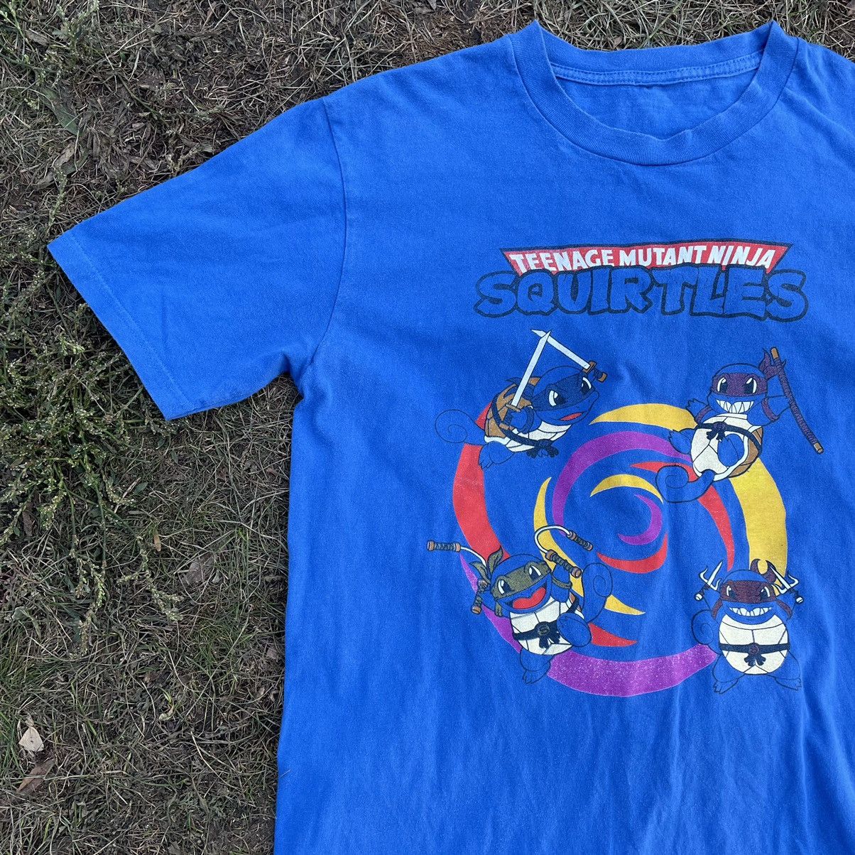 Cartoon Network Vintage Y2K Mutant Ninja Heroes Tee Face Humor Print Band Size US L / EU 52-54 / 3 - 4 Thumbnail