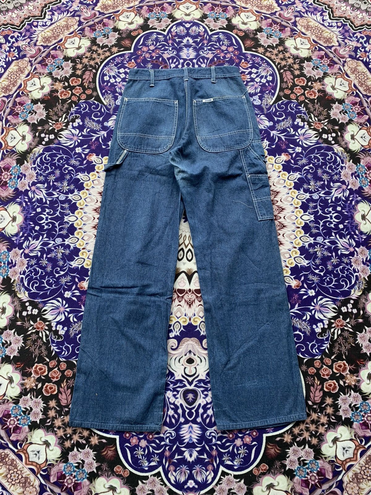 Japanese Brand Vintage Bison Faded Wash Denim Size US 29 - 8 Thumbnail