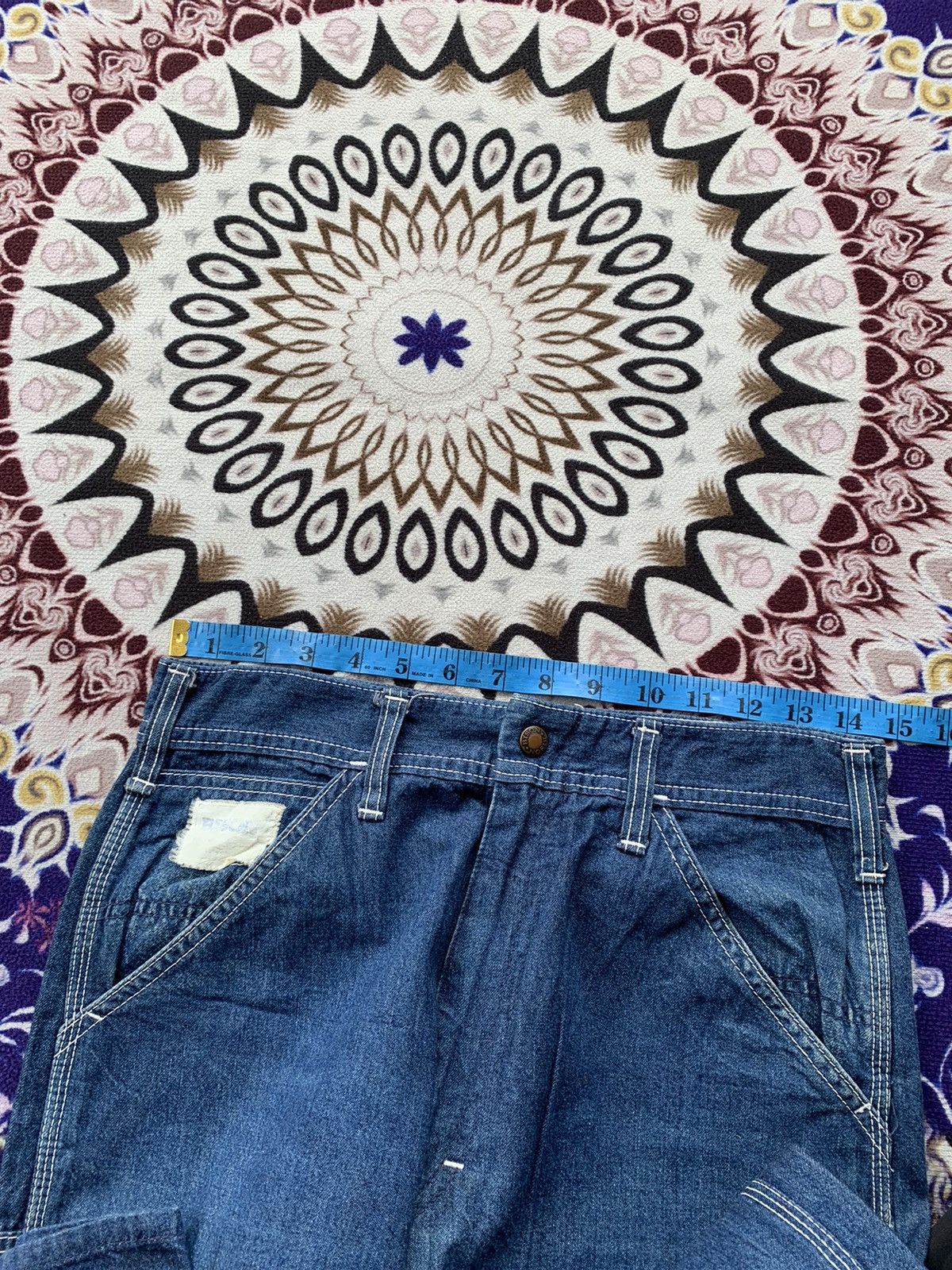 Japanese Brand Vintage Bison Faded Wash Denim Size US 29 - 12 Thumbnail