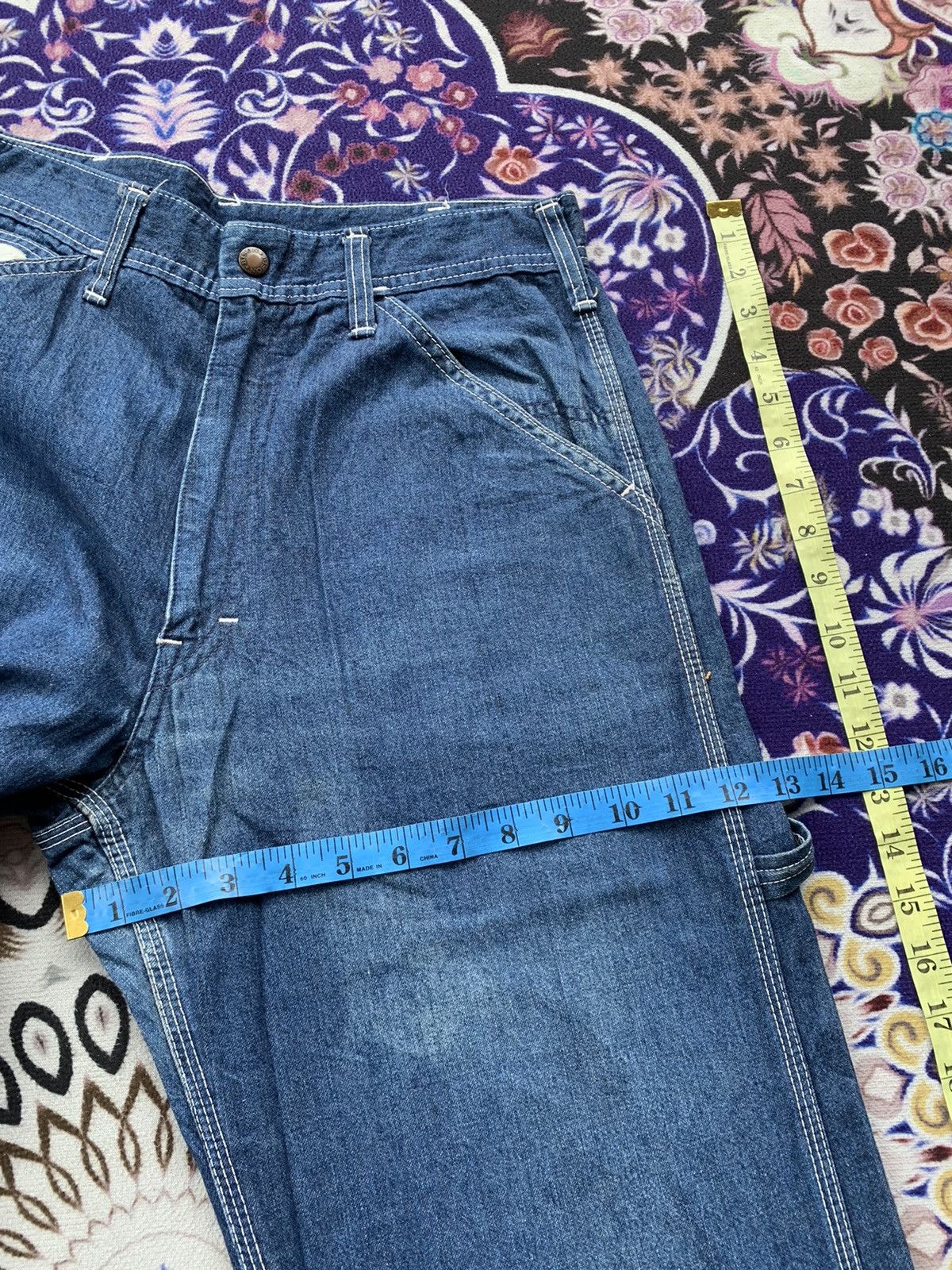 Japanese Brand Vintage Bison Faded Wash Denim Size US 29 - 13 Thumbnail