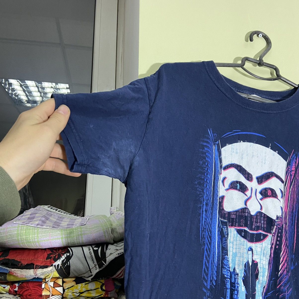 Vintage Vintage Y2K Graphic Tee Horror Face Dark Streetwear Baggy L Size US L / EU 52-54 / 3 - 5 Thumbnail