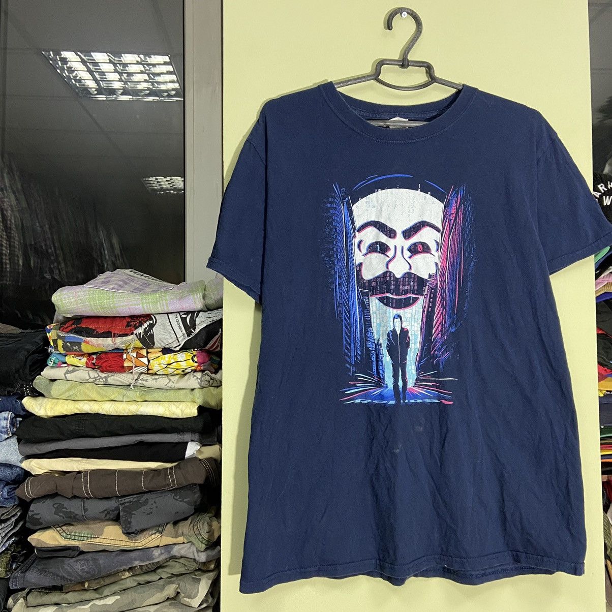 Vintage Vintage Y2K Graphic Tee Horror Face Dark Streetwear Baggy L Size US L / EU 52-54 / 3 - 3 Thumbnail