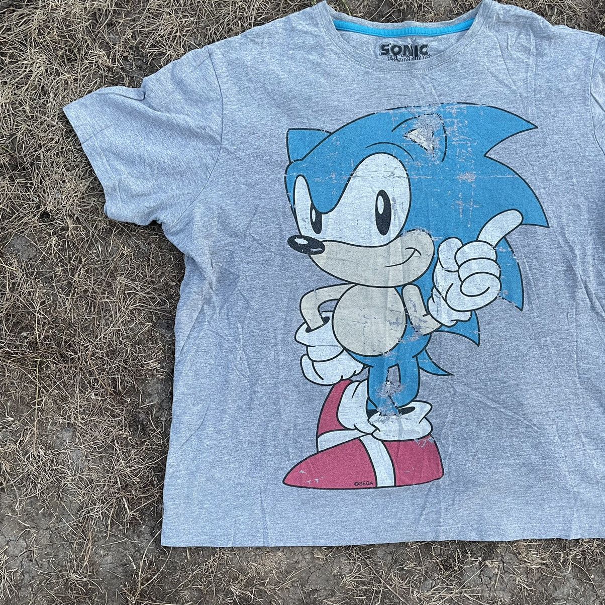 Vintage Vintage Y2K Sonic Graphic Tee Sun Faded Skate Vibe Slim M Size US M / EU 48-50 / 2 - 2 Thumbnail