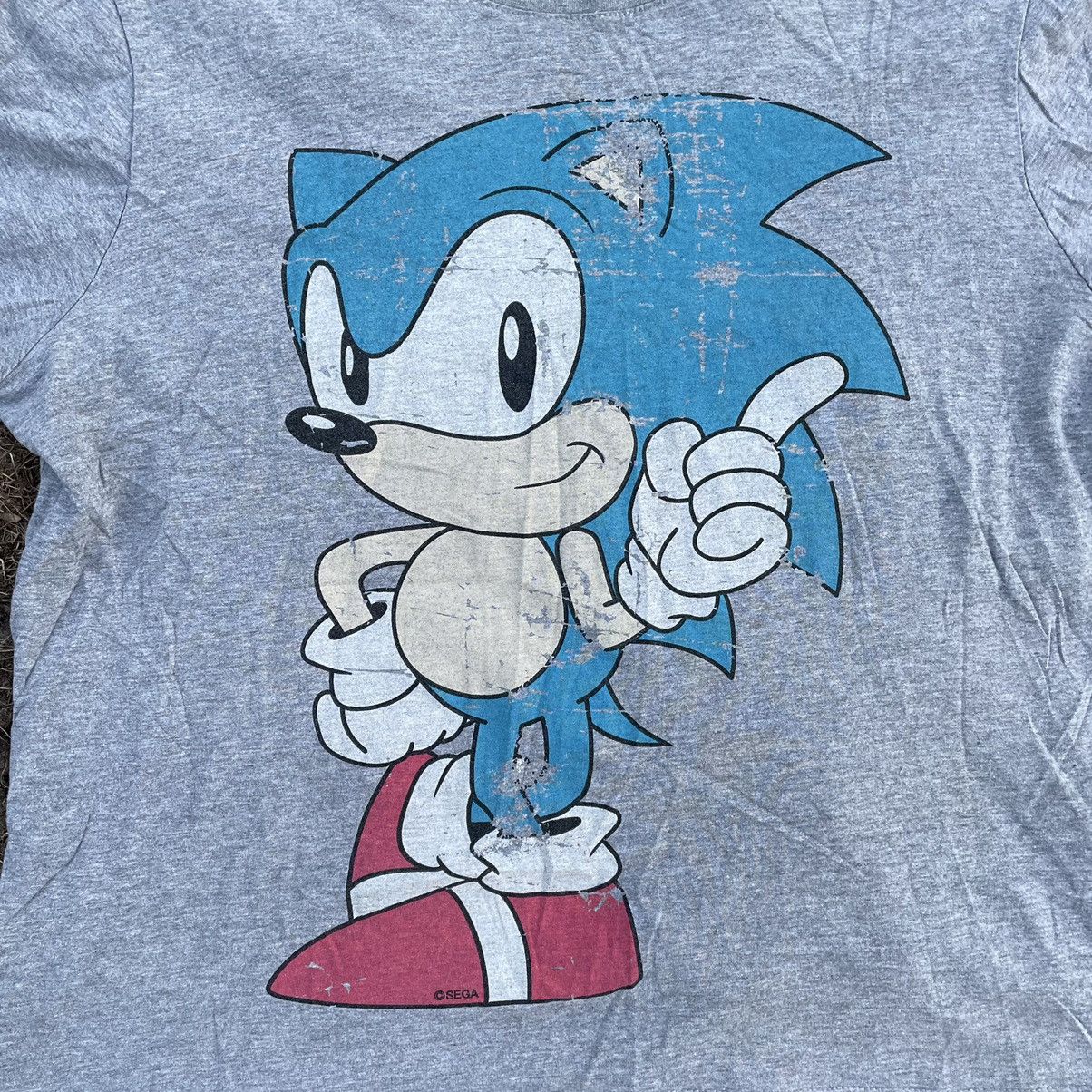Vintage Vintage Y2K Sonic Graphic Tee Sun Faded Skate Vibe Slim M Size US M / EU 48-50 / 2 - 4 Thumbnail