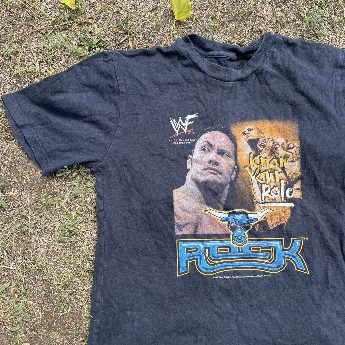 Vintage Vintage 90s The Rock Graphic Tee Faded Wrestling Swag XS Size US XS / EU 42 / 0 - 3 Thumbnail