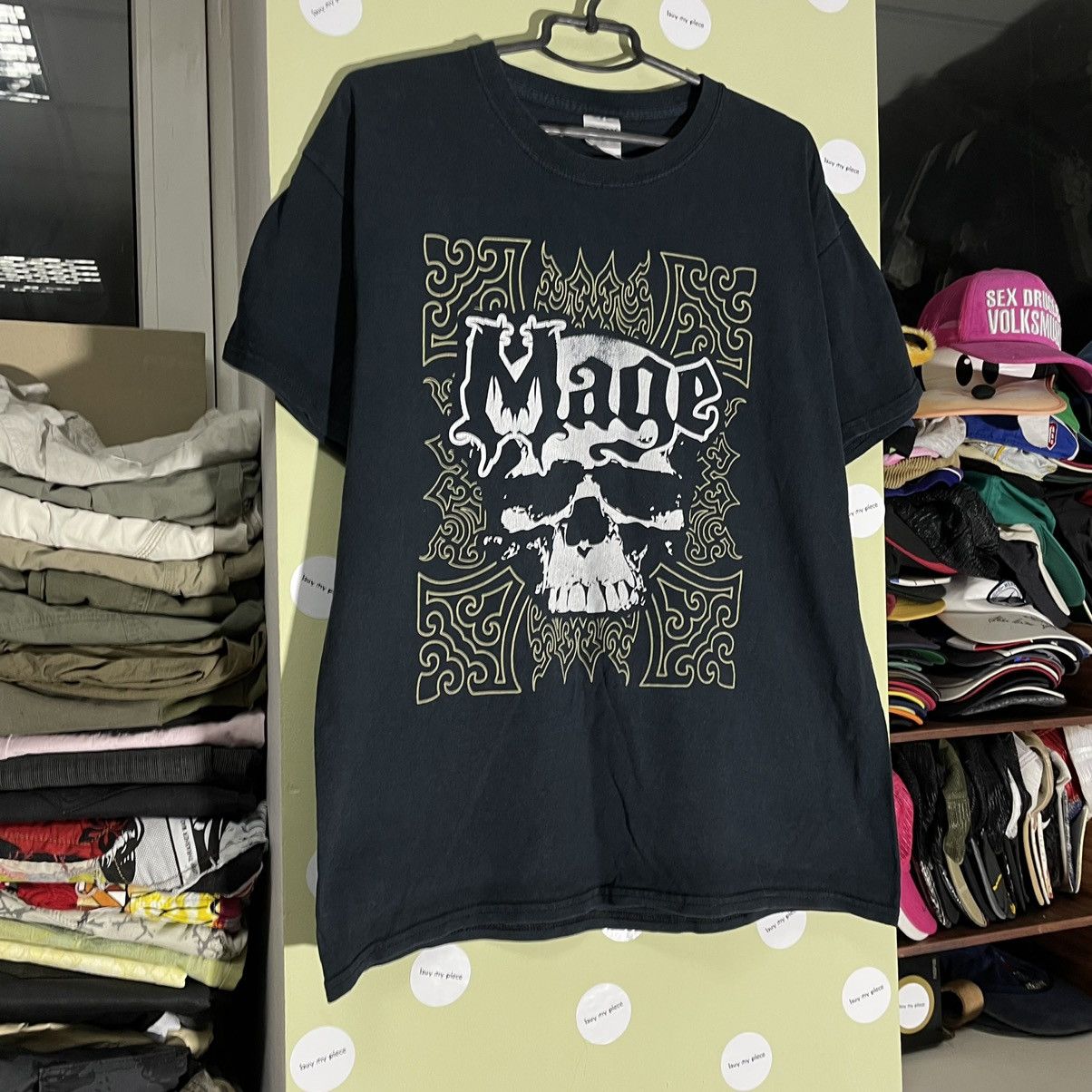 Band Tees Vintage Y2K Skulls Face Vamp Devil Dead 666 Horror Print Tee Size US L / EU 52-54 / 3 - 2 Thumbnail
