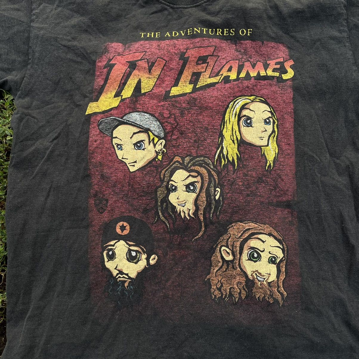 Vintage Vintage Y2K In Flames Sun Faded Graphic Tee Grunge Baggy L Size US L / EU 52-54 / 3 - 4 Thumbnail