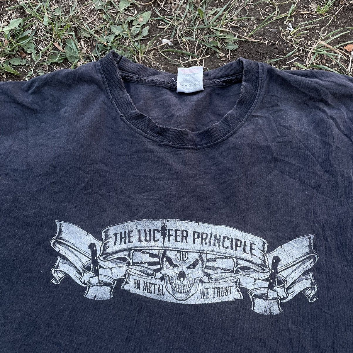 Vintage Vintage Y2K Sun Faded Graphic Tee Grunge Band Dark Relaxed L Size US L / EU 52-54 / 3 - 4 Thumbnail