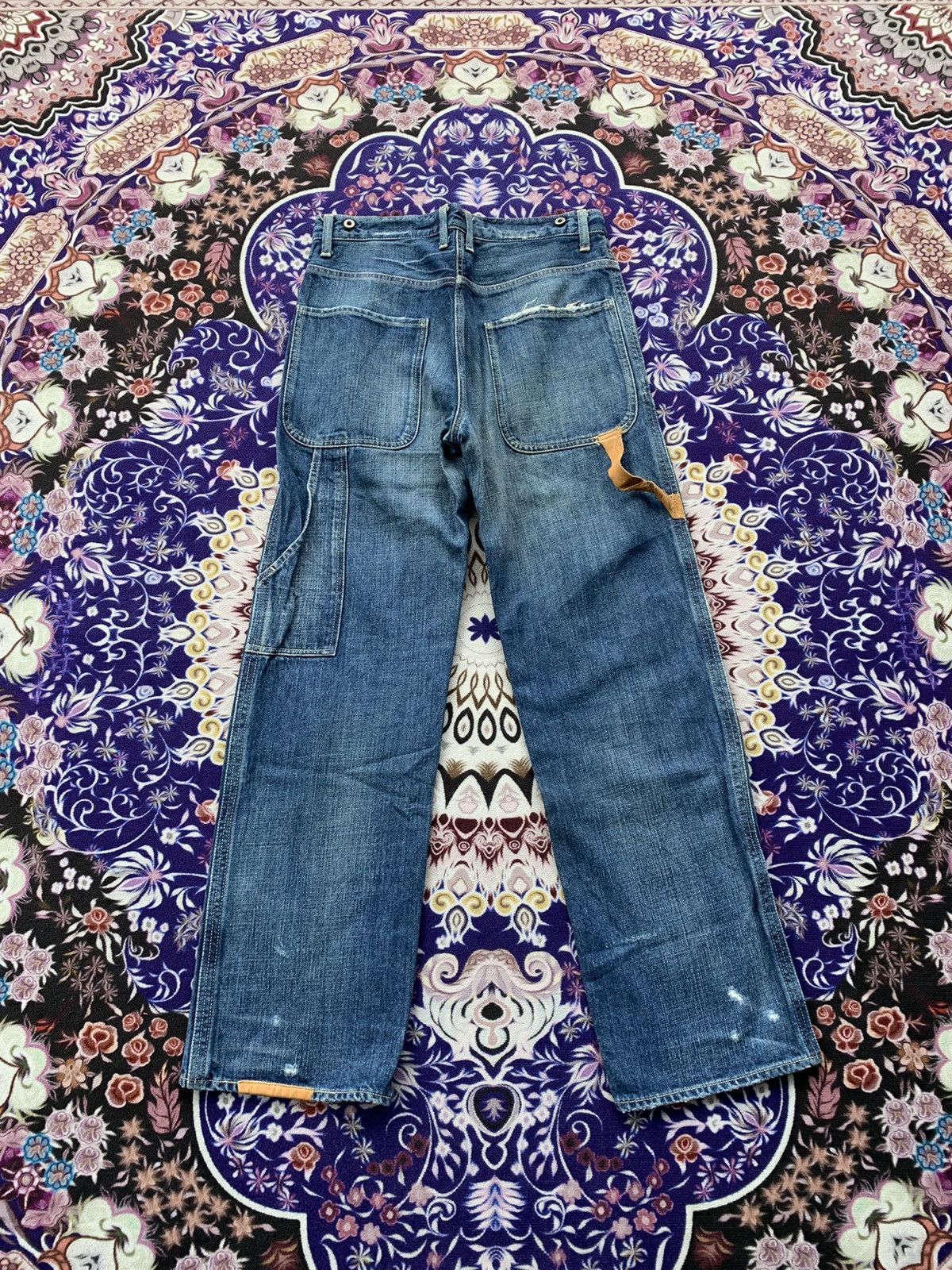 Japanese Brand Vintage Japanese Brand Distresed Carpenter Denim Size US 31 - 1 Thumbnail