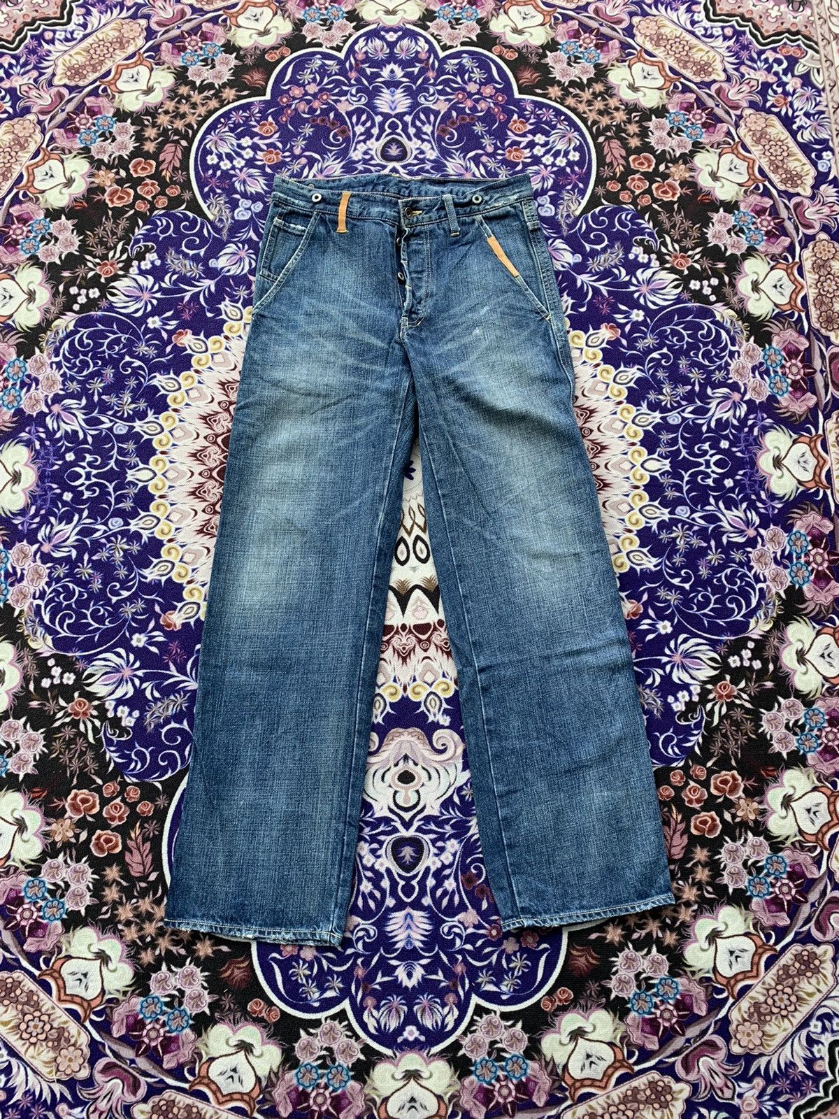 Japanese Brand Vintage Japanese Brand Distresed Carpenter Denim Size US 31 - 2 Thumbnail