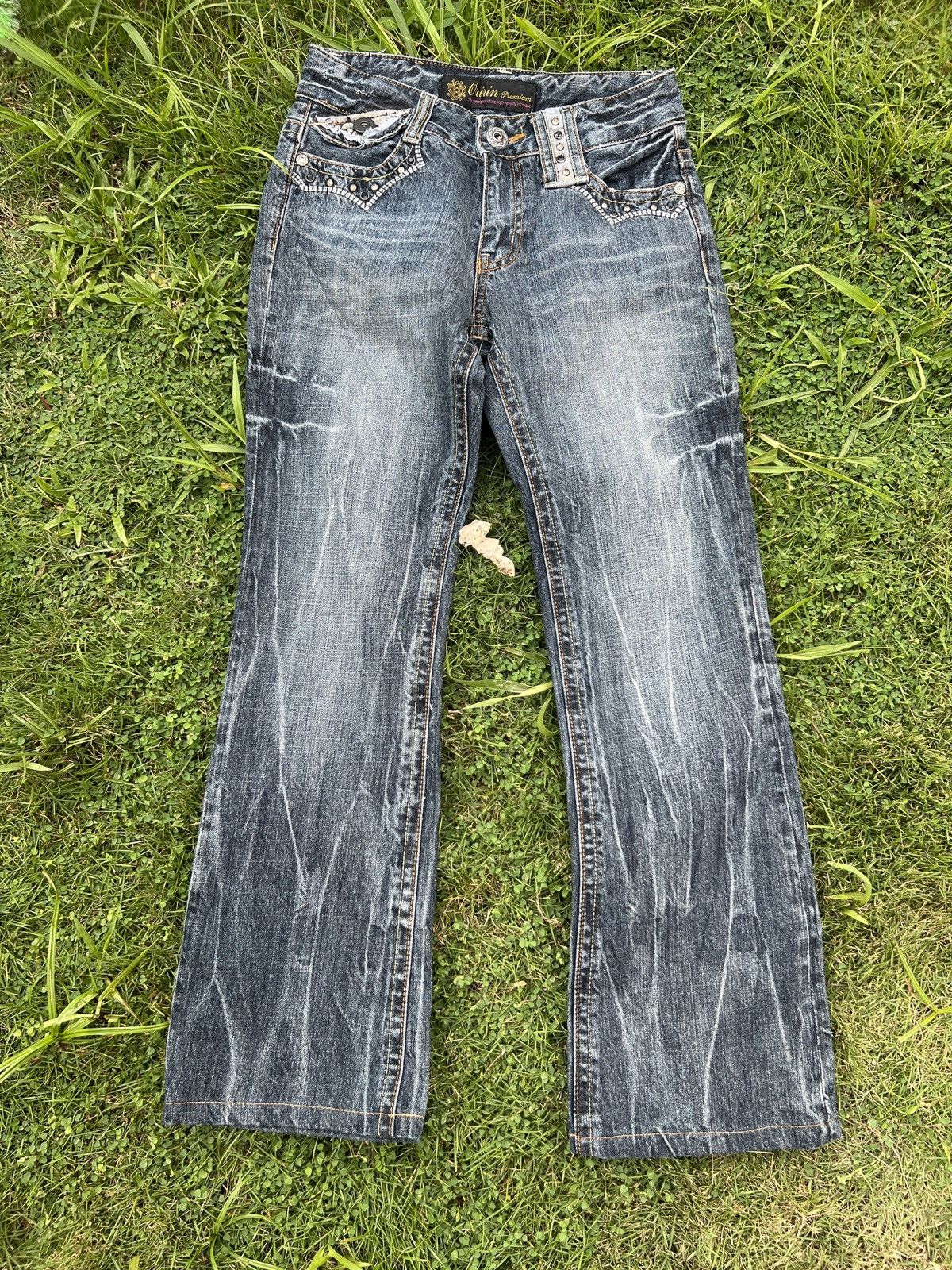 Japanese Brand × Vintage Vintage ☠️Skull Design Jeans Size US 26 / EU 42 - 5 Thumbnail