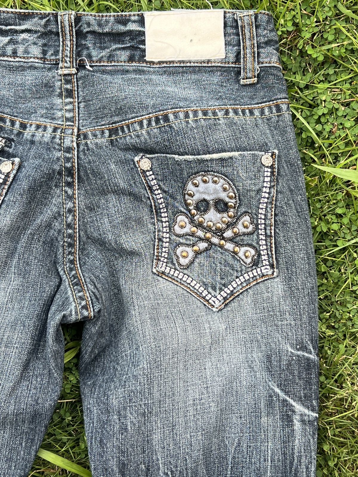 Japanese Brand × Vintage Vintage ☠️Skull Design Jeans Size US 26 / EU 42 - 3 Thumbnail