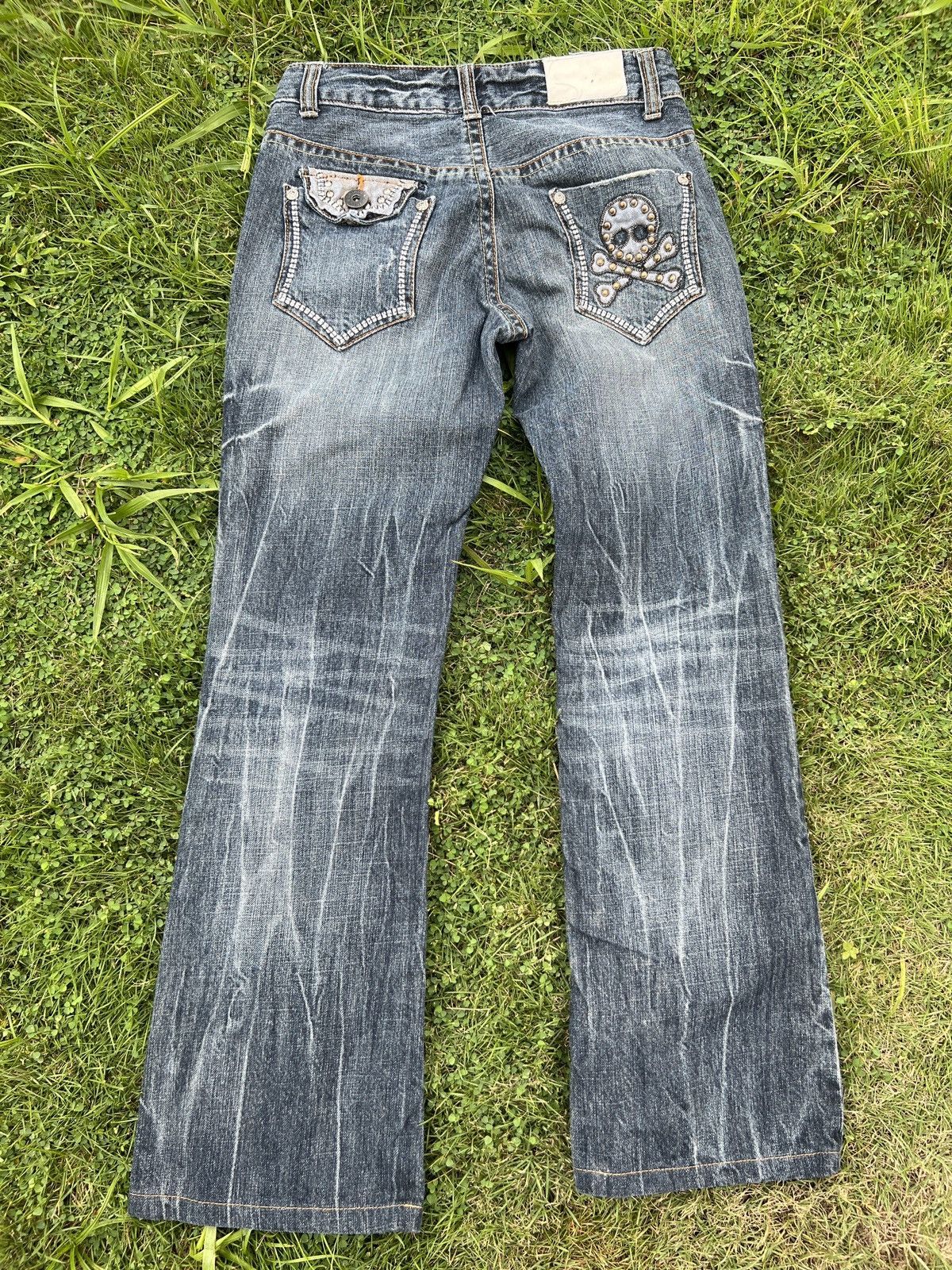 Japanese Brand × Vintage Vintage ☠️Skull Design Jeans Size US 26 / EU 42 - 2 Thumbnail