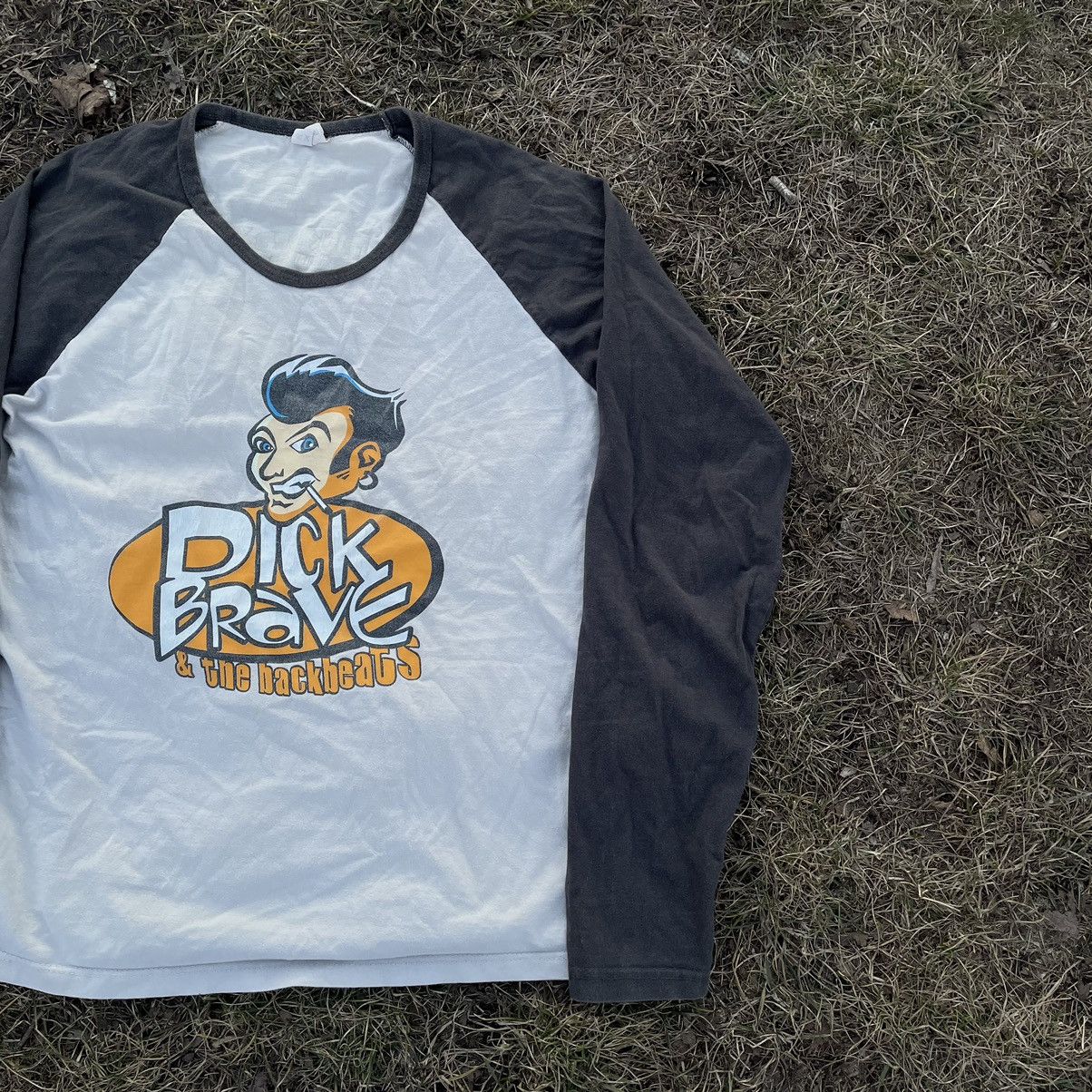 Vintage Vintage 90s Graphic Tee Sun Faded Raglan Sleeve Humor Tee L Size US L / EU 52-54 / 3 - 3 Thumbnail