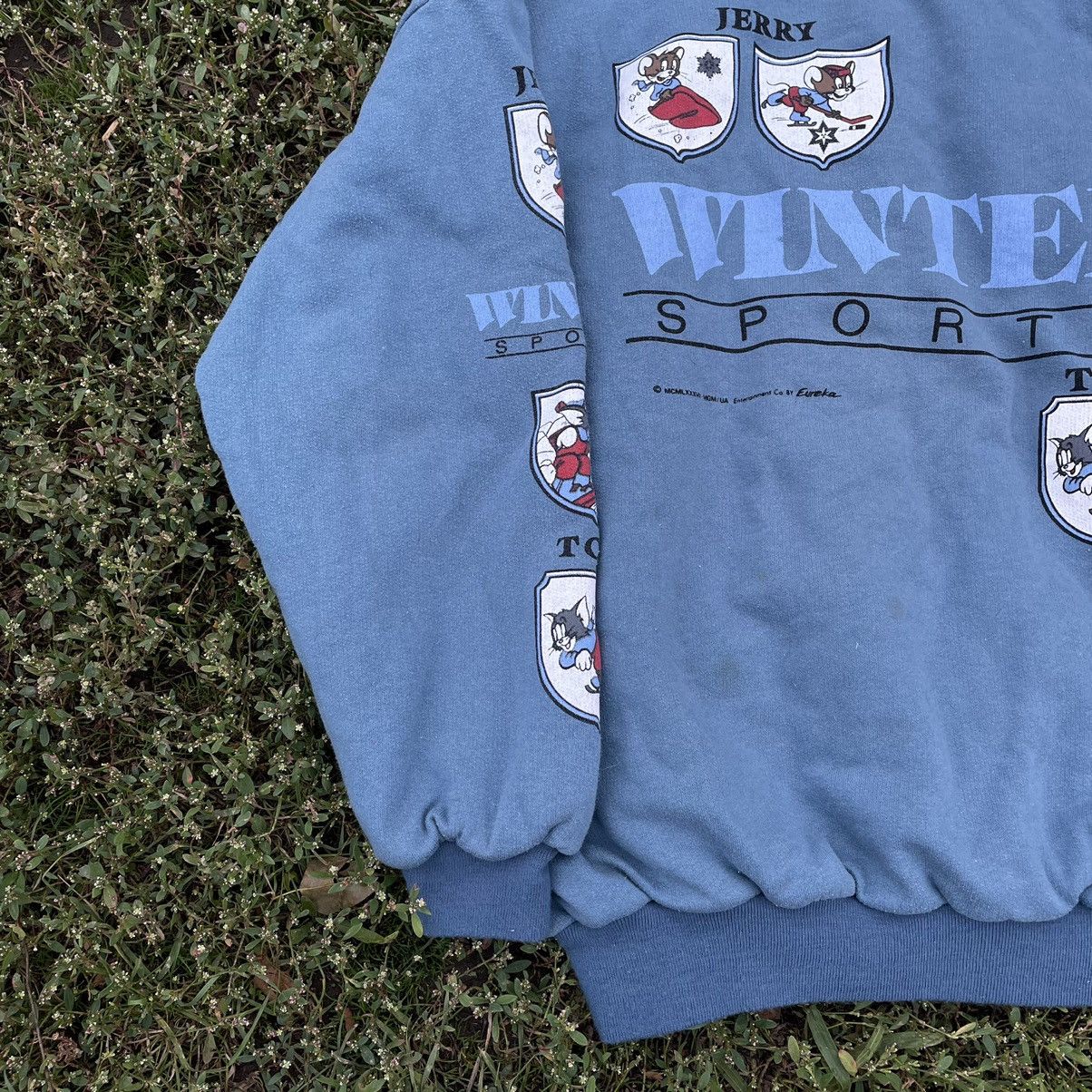 Vintage Vintage 90s Jerry Winter Sports Faded Crewneck Swag Slim XL Size US XL / EU 56 / 4 - 2 Thumbnail