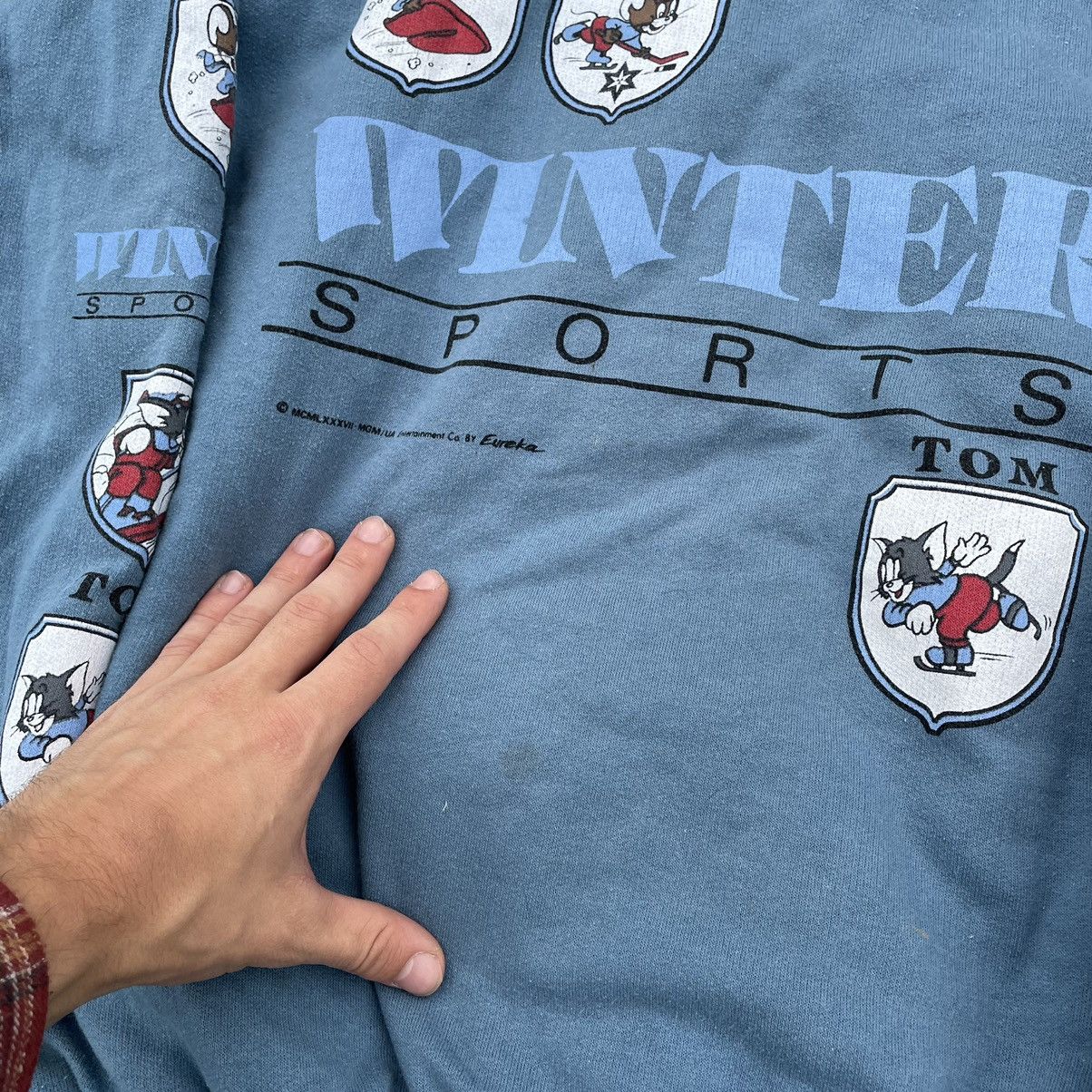 Vintage Vintage 90s Jerry Winter Sports Faded Crewneck Swag Slim XL Size US XL / EU 56 / 4 - 5 Thumbnail