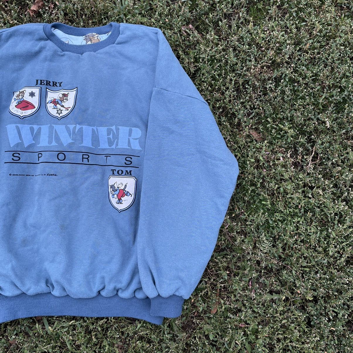 Vintage Vintage 90s Jerry Winter Sports Faded Crewneck Swag Slim XL Size US XL / EU 56 / 4 - 3 Thumbnail
