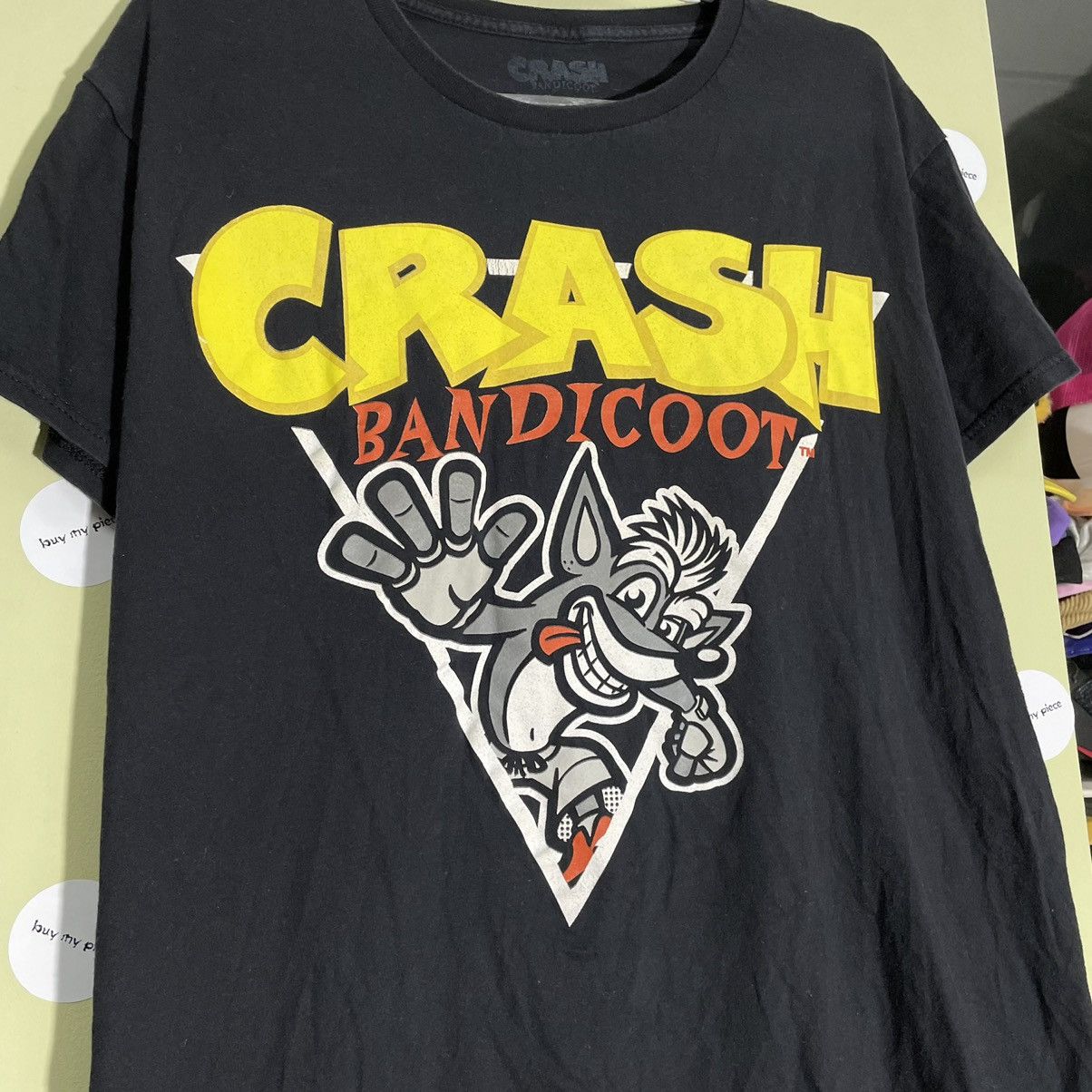 Cartoon Network Vintage Y2K Crash Bandicoot Tee Face Horror Art Print Band Size US M / EU 48-50 / 2 - 6 Thumbnail