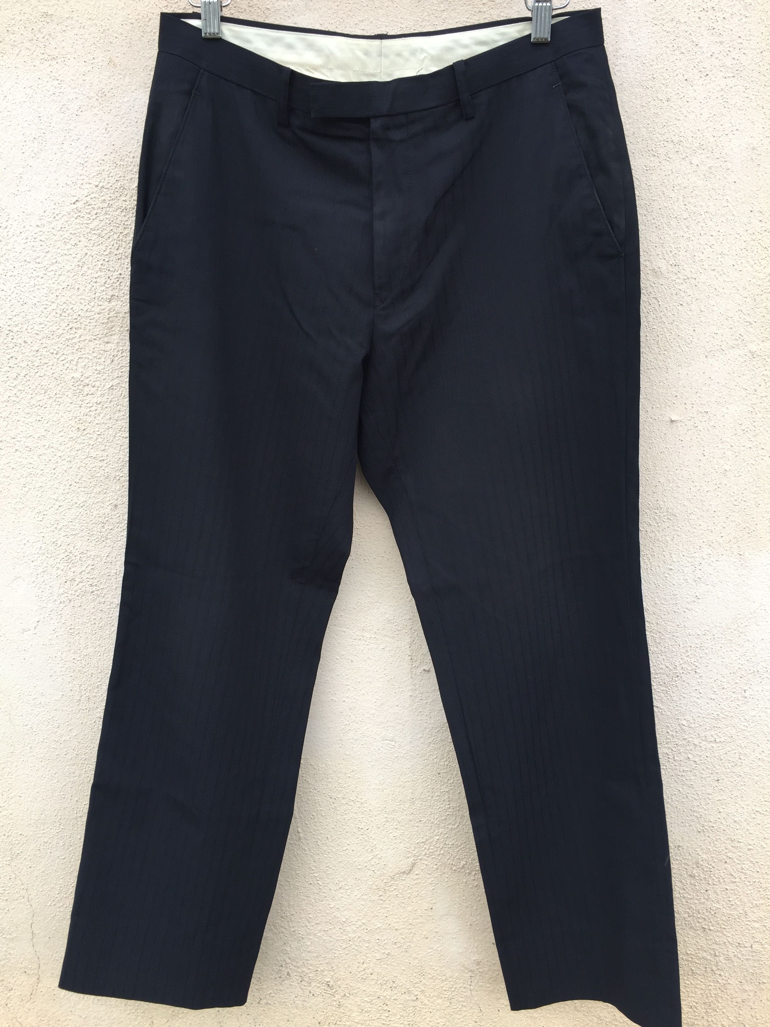image of Jean Paul Gaultier Jpg Black Stripes Trousers Pants, Men's (Size 30)