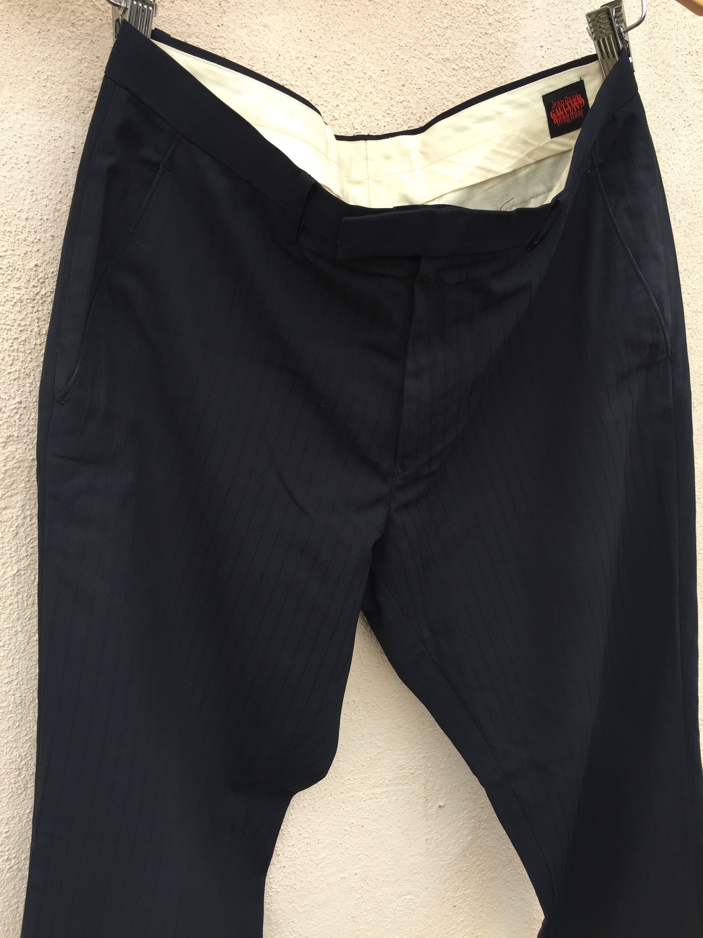 Jean Paul Gaultier JPG Black Stripes Trousers Pants Size US 30 / EU 46 - 3 Thumbnail