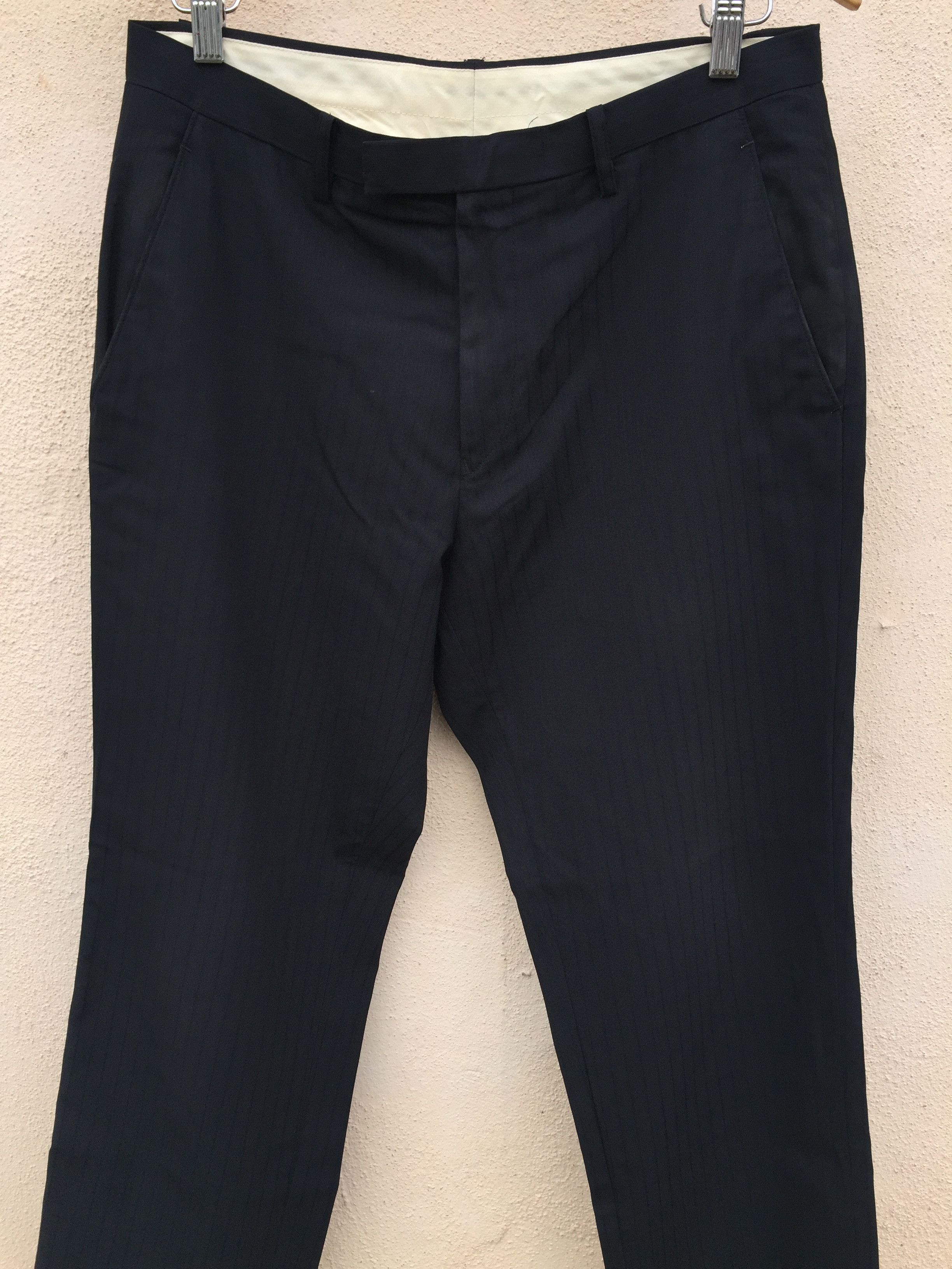 Jean Paul Gaultier JPG Black Stripes Trousers Pants Size US 30 / EU 46 - 2 Thumbnail