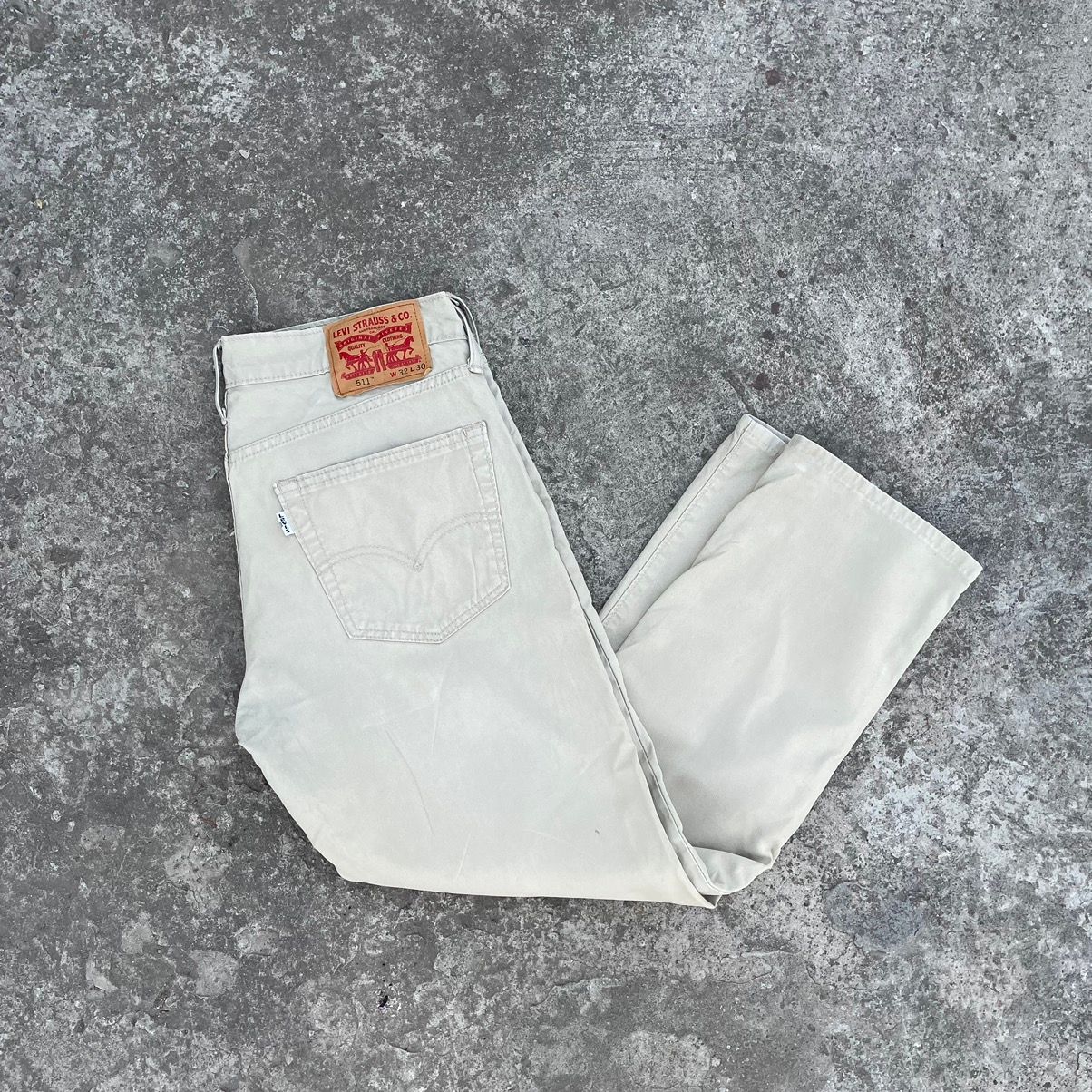 Pre-owned Levis X Vintage Levi's 501 W30xl32 Casuals Pants Trousers Jeans 90's In Light Green