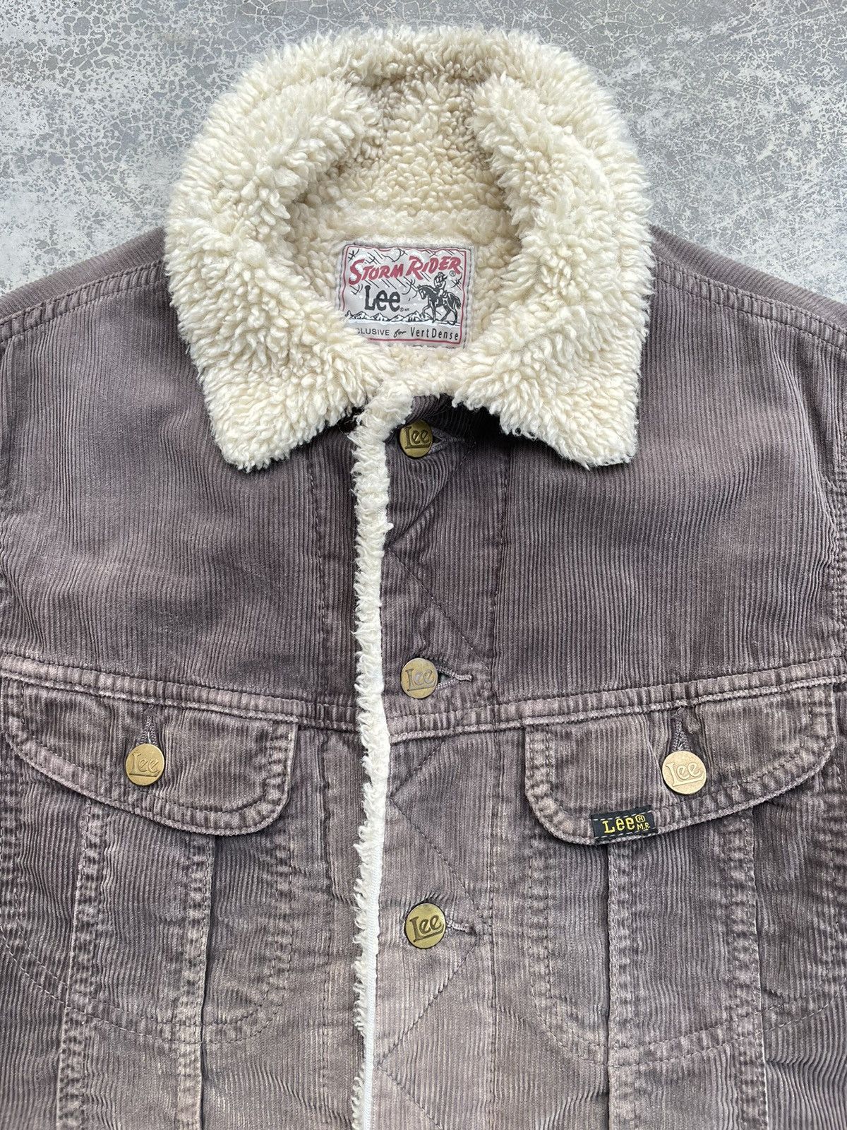 Lee 🔥Lee Storm Riders Corduroy Trucker Sherpa Jacket🔥 Size US S / EU 44-46 / 1 - 8 Thumbnail